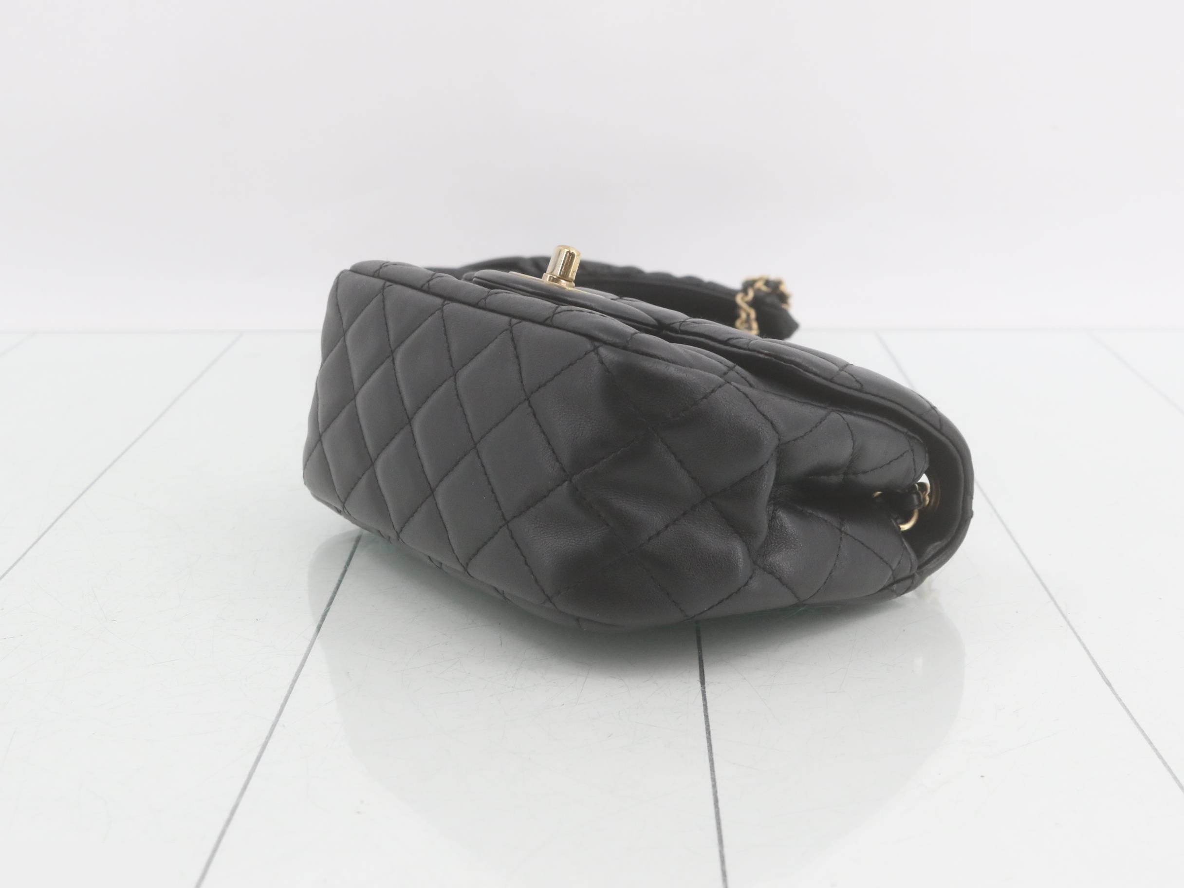 Matelassé Lambskin Chain Shoulder Bag — view 6