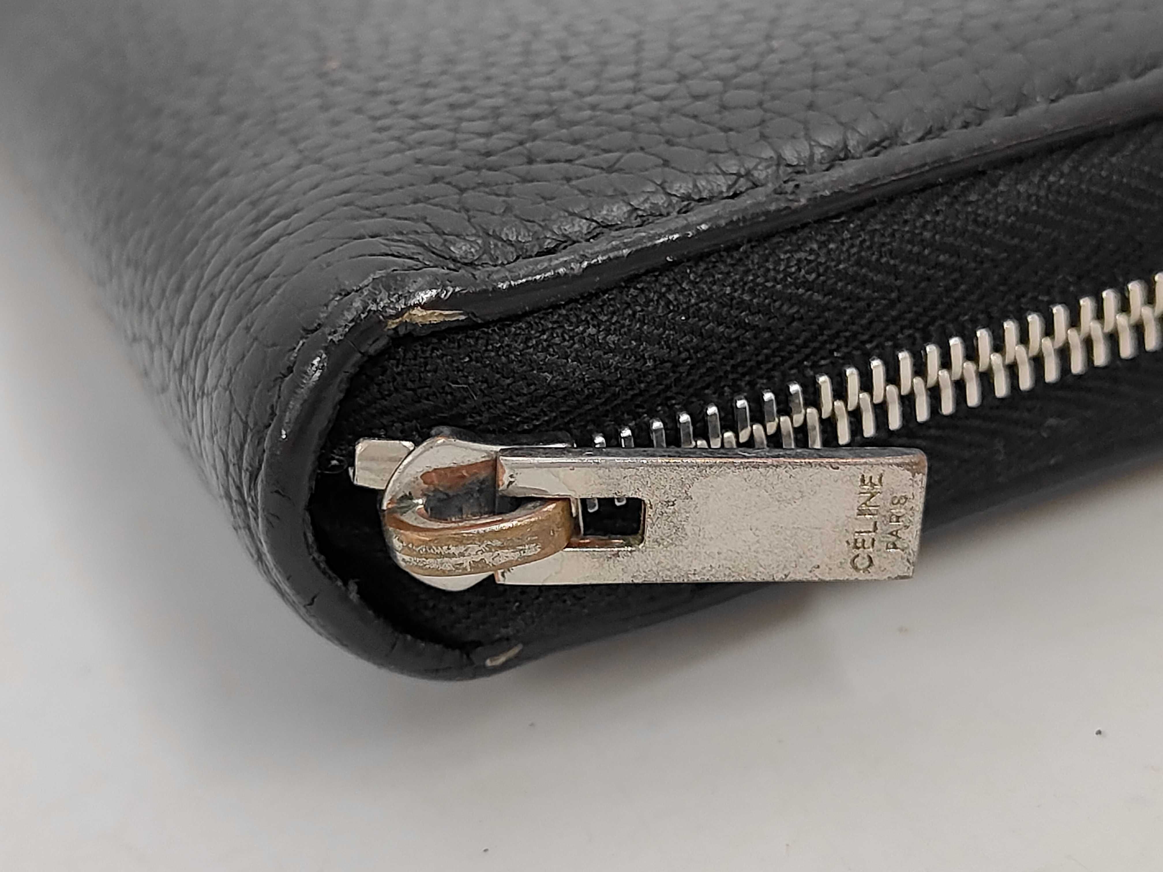 Long Wallet, Round Zipper, Black — view 3