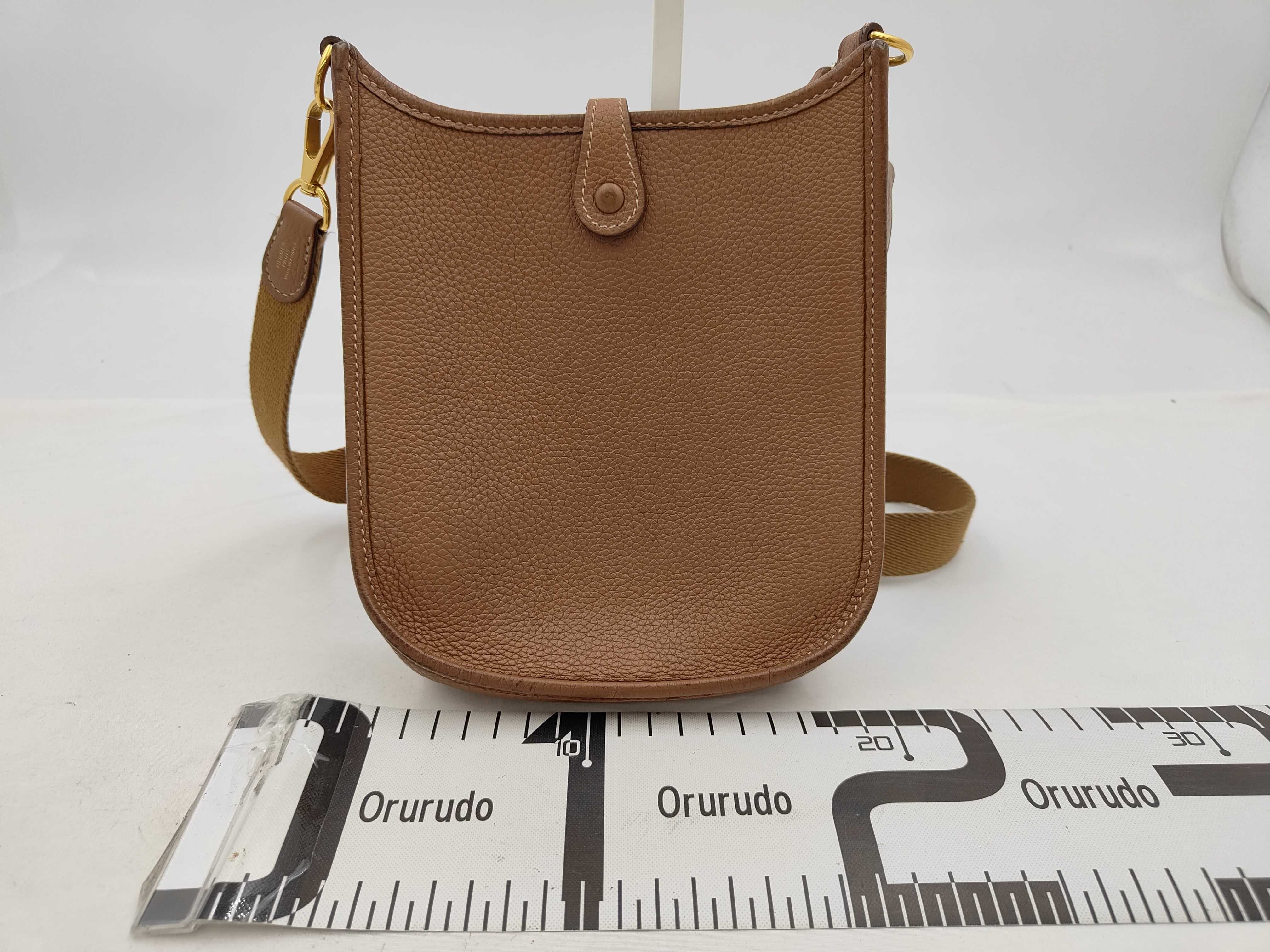 Evelyne TPM Taurillon Leather, Gold Hardware, U Stamp Shoulder Bag — view 2