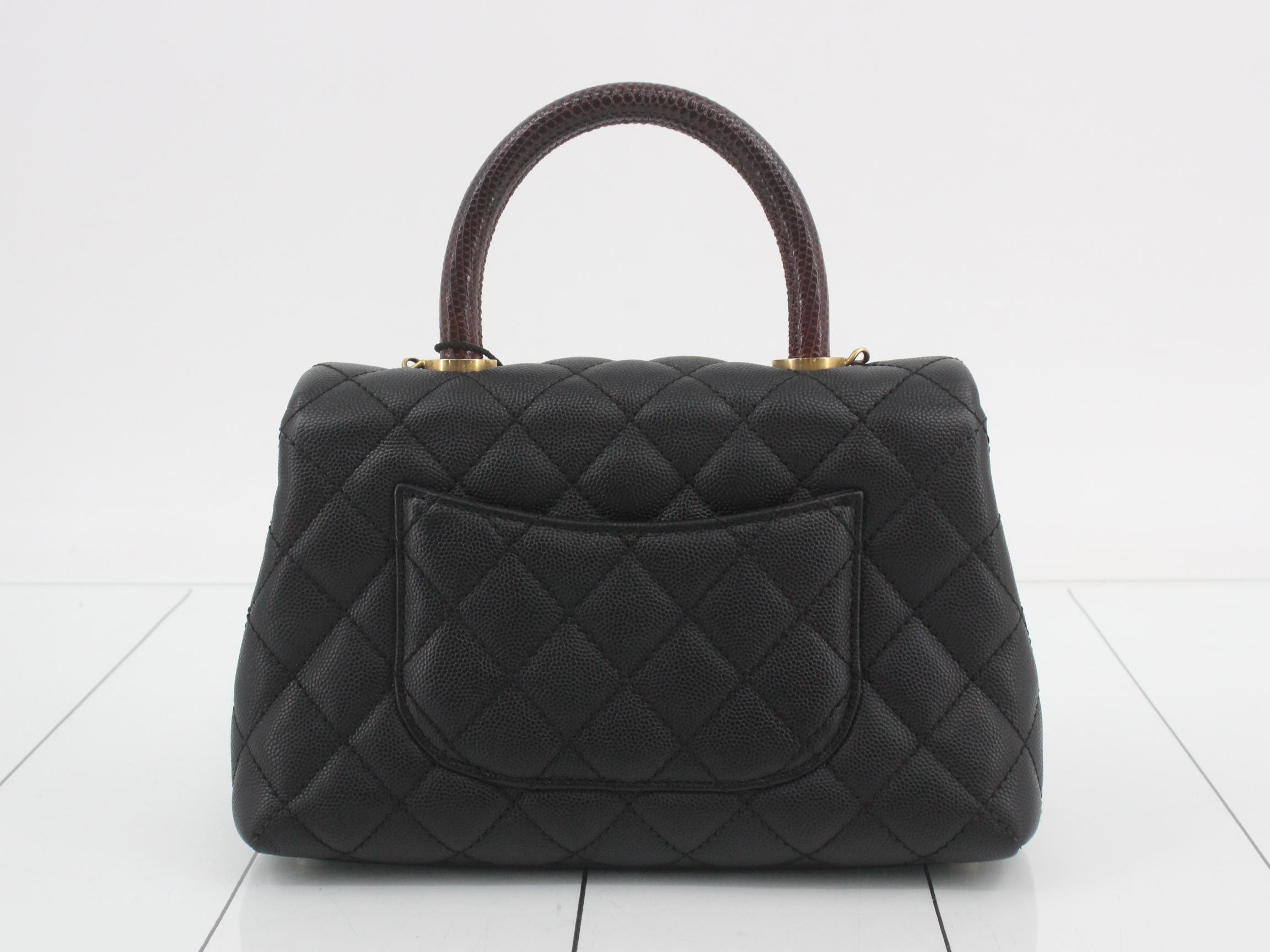 Coco Handle Caviar Skin 2-Way Handbag — view 2