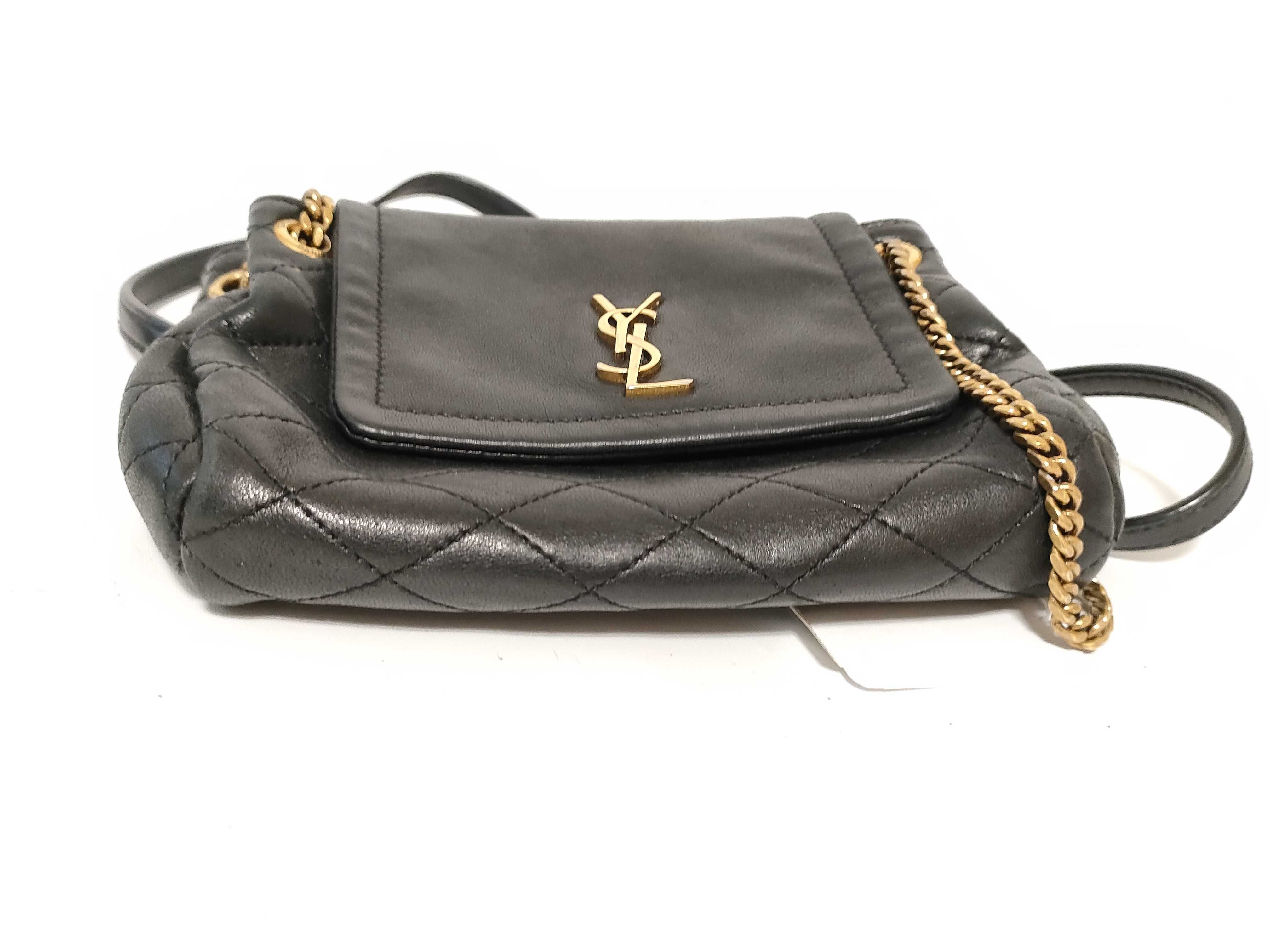 FR- Paris Mini Nolita Leather Chain Shoulder Bag Black 672738 Shoulder Bag — view 7