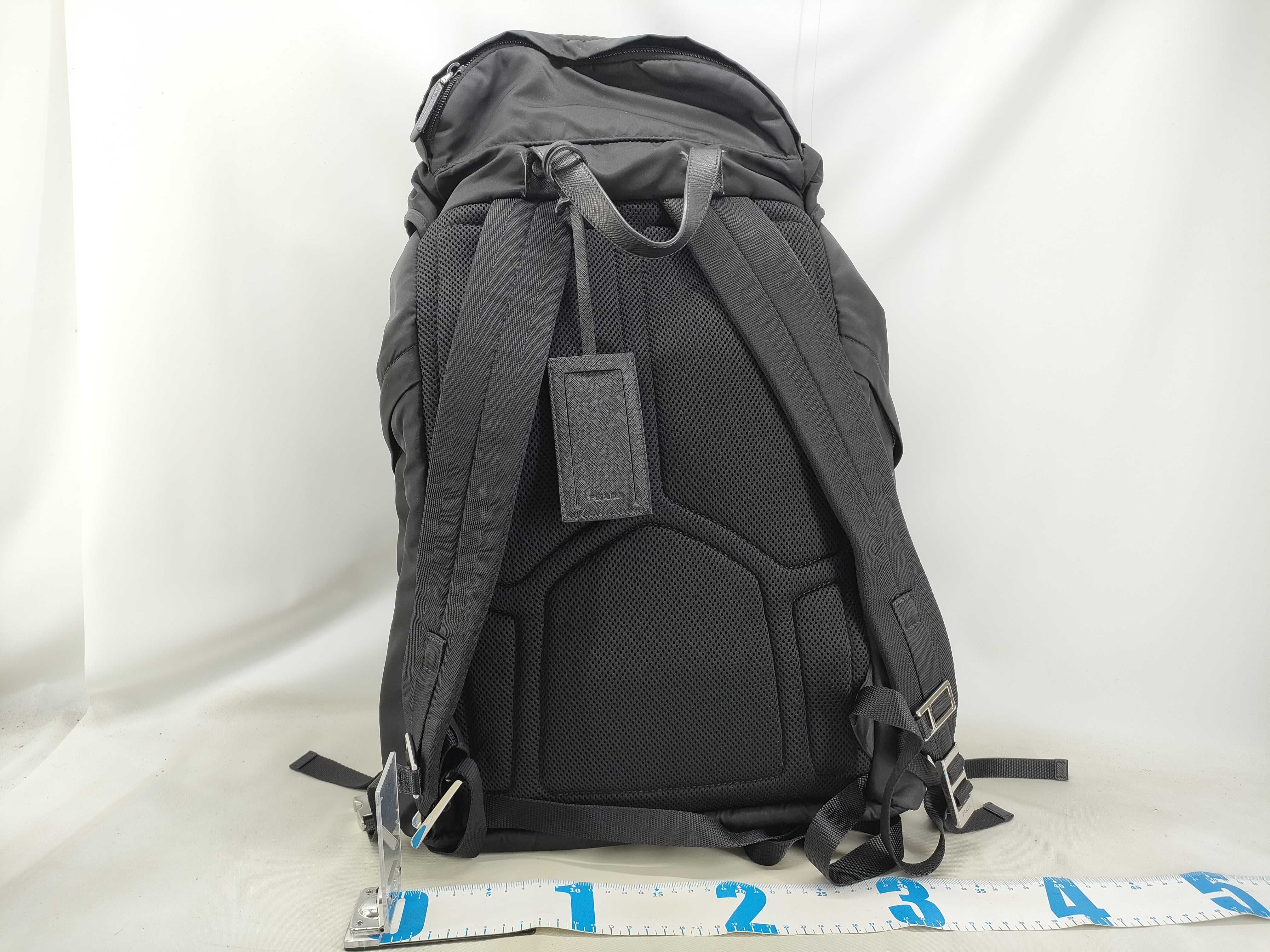 Black Nylon Backpack 2VZ019 — view 2