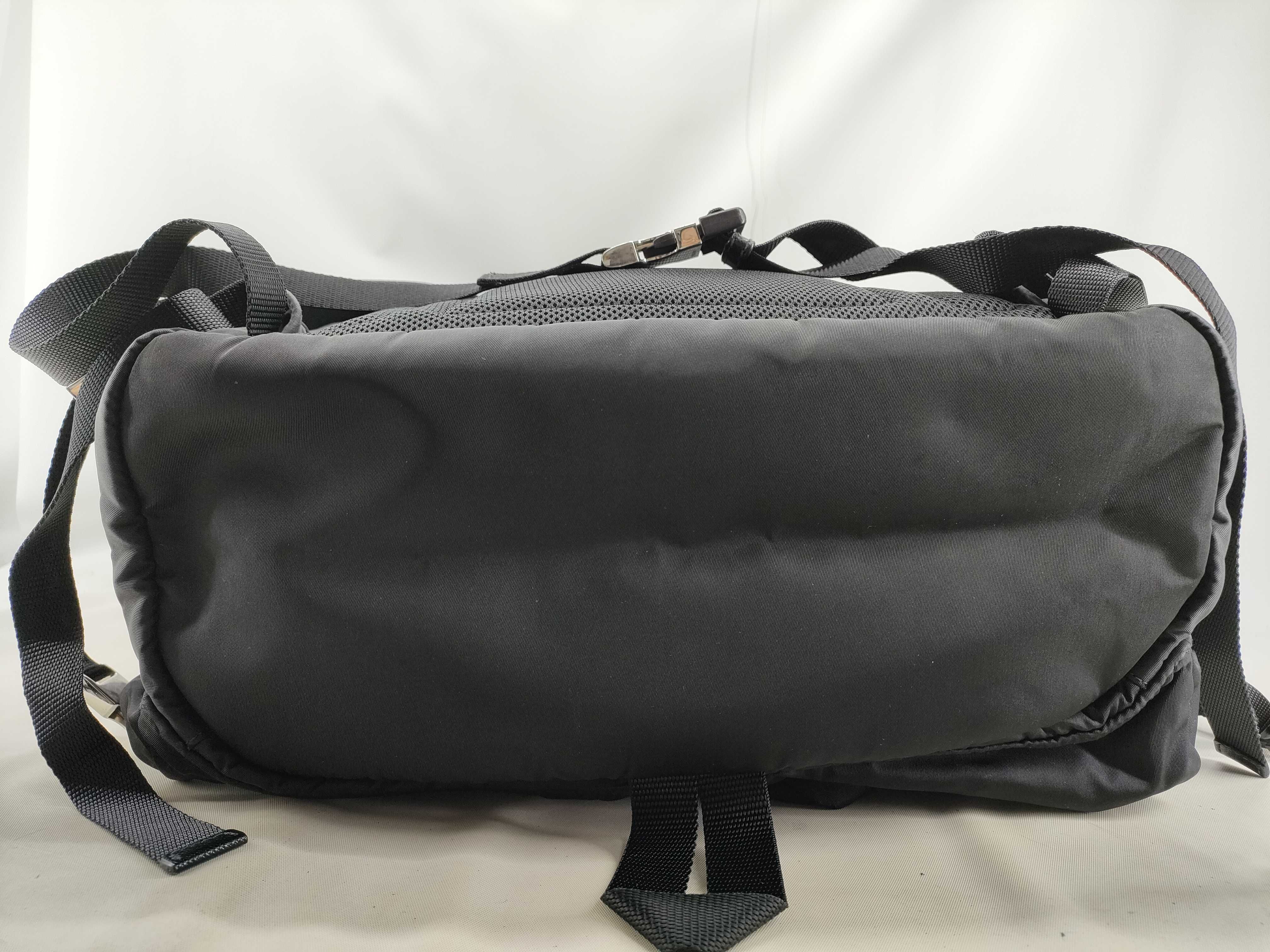 Black Nylon Backpack 2VZ019 — view 3