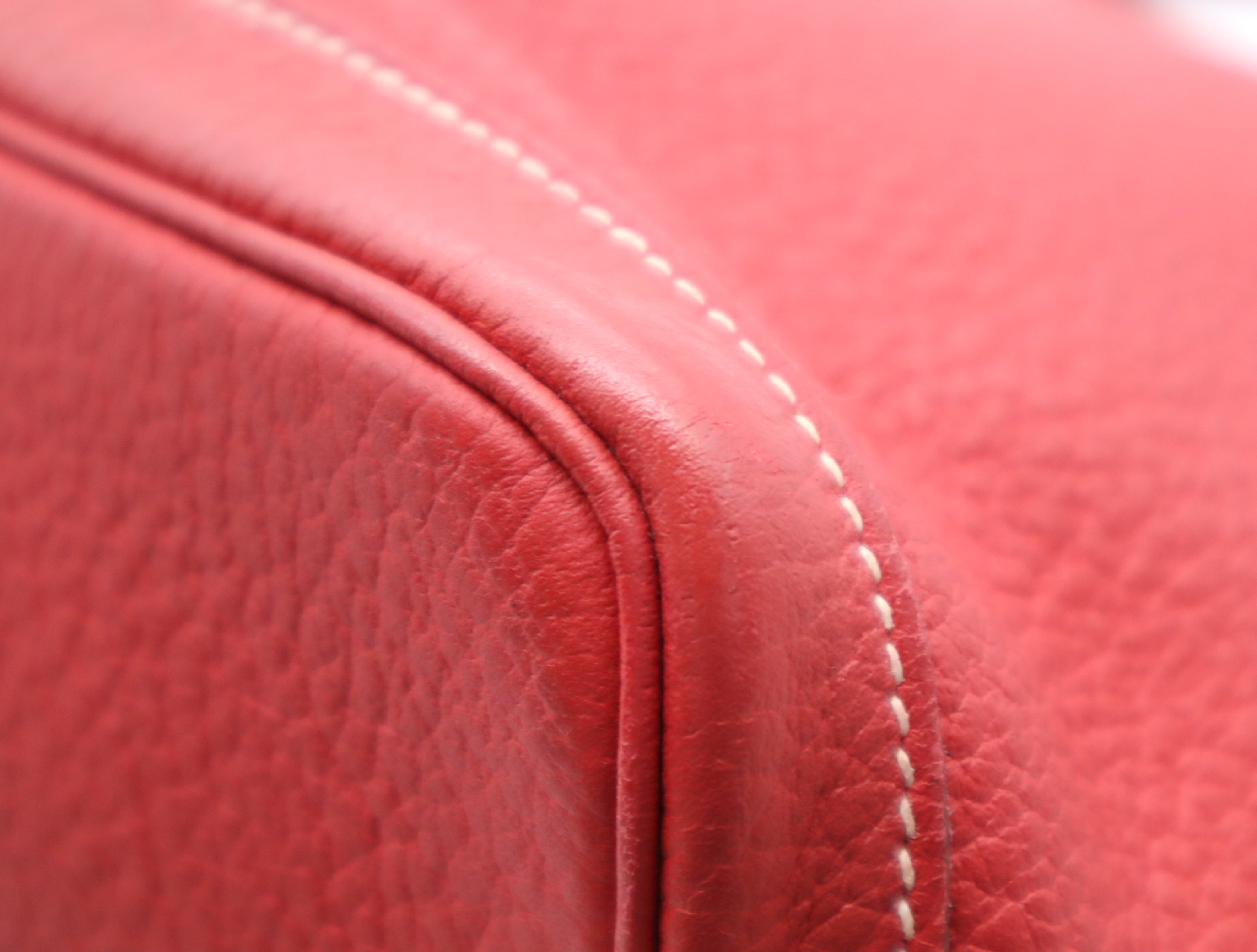 Leather Garden Party PM Red Silver Hardware with Dust Bag P Stamp 2012 Handbag — view 7