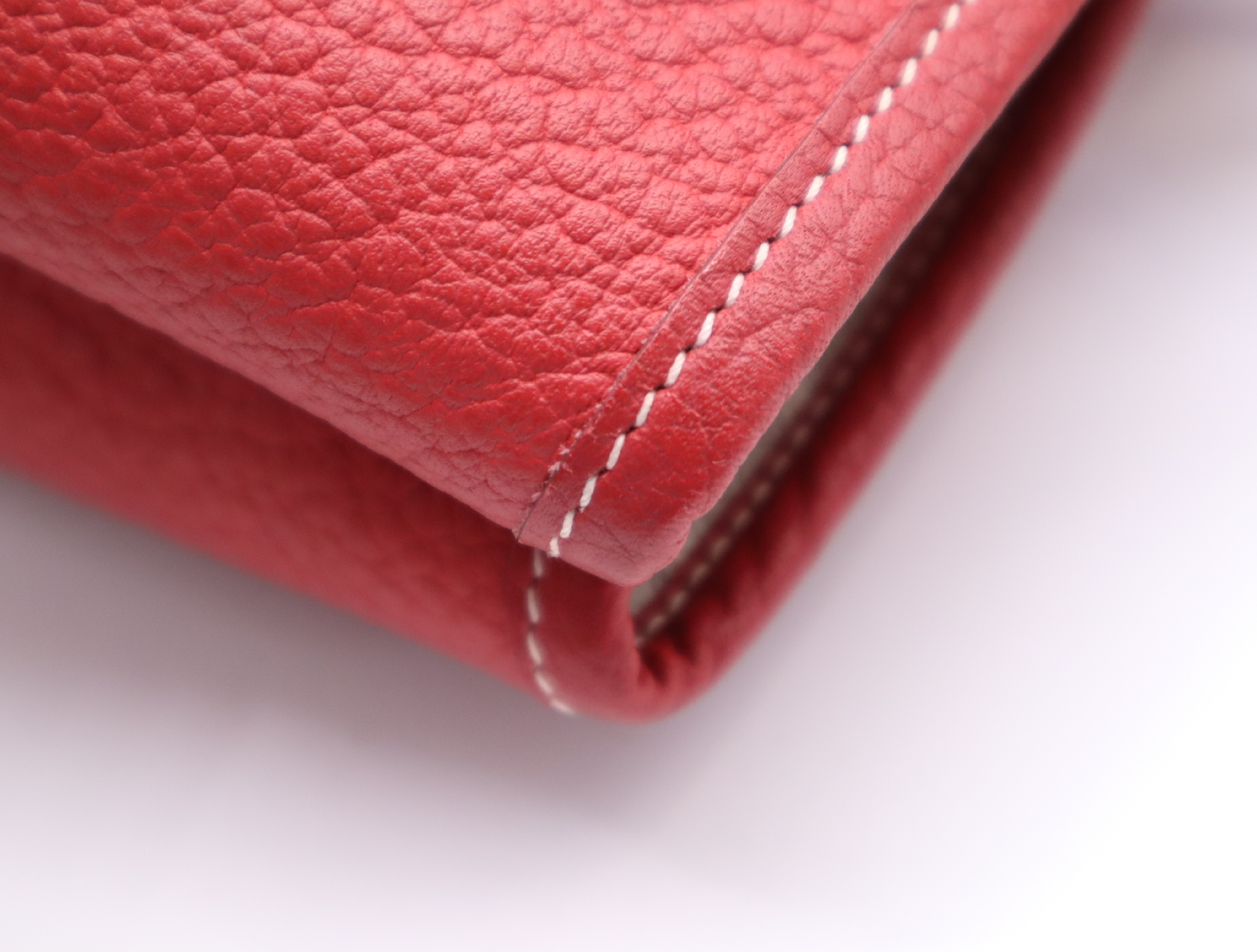 Leather Garden Party PM Red Silver Hardware with Dust Bag P Stamp 2012 Handbag — view 8
