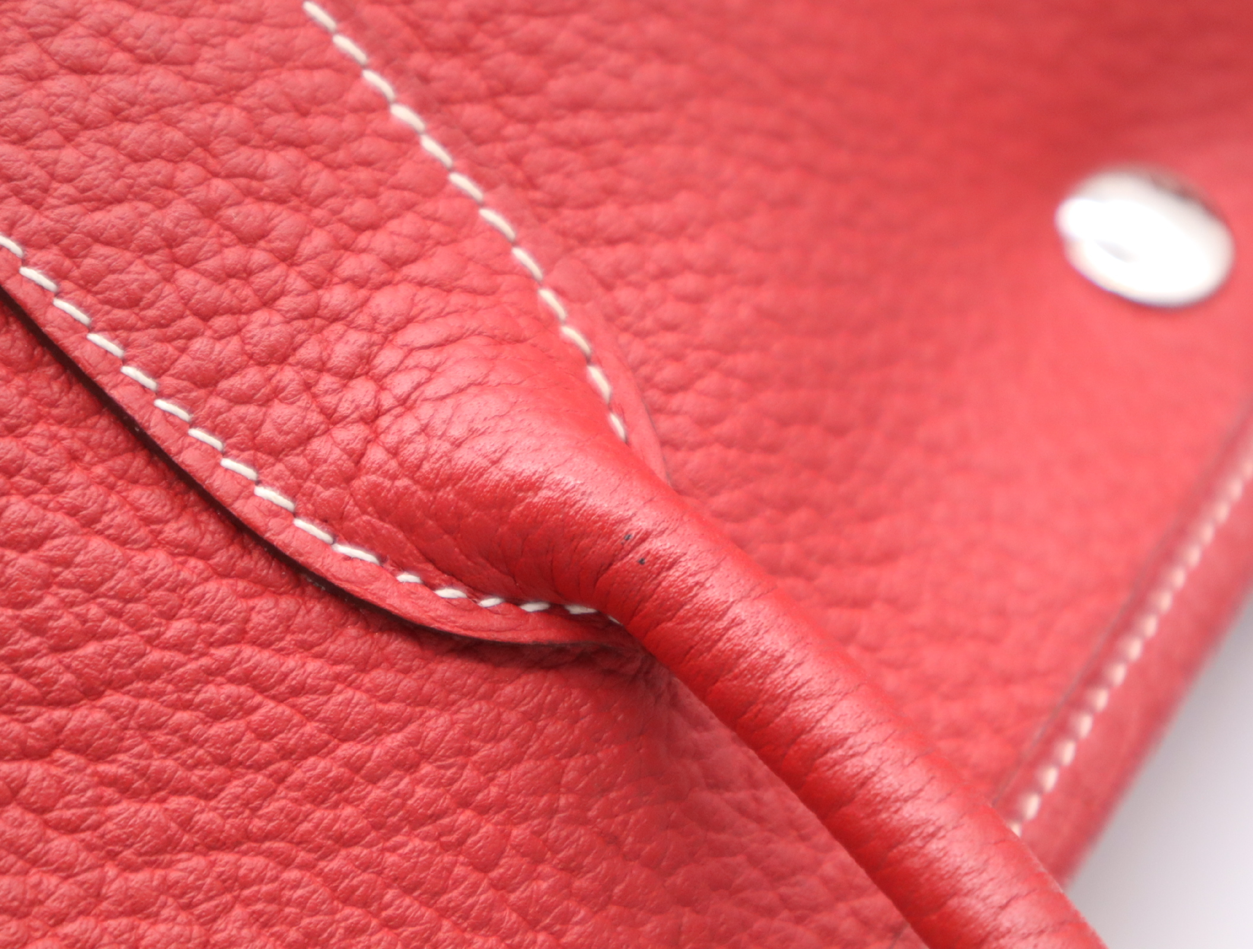 Leather Garden Party PM Red Silver Hardware with Dust Bag P Stamp 2012 Handbag — view 9