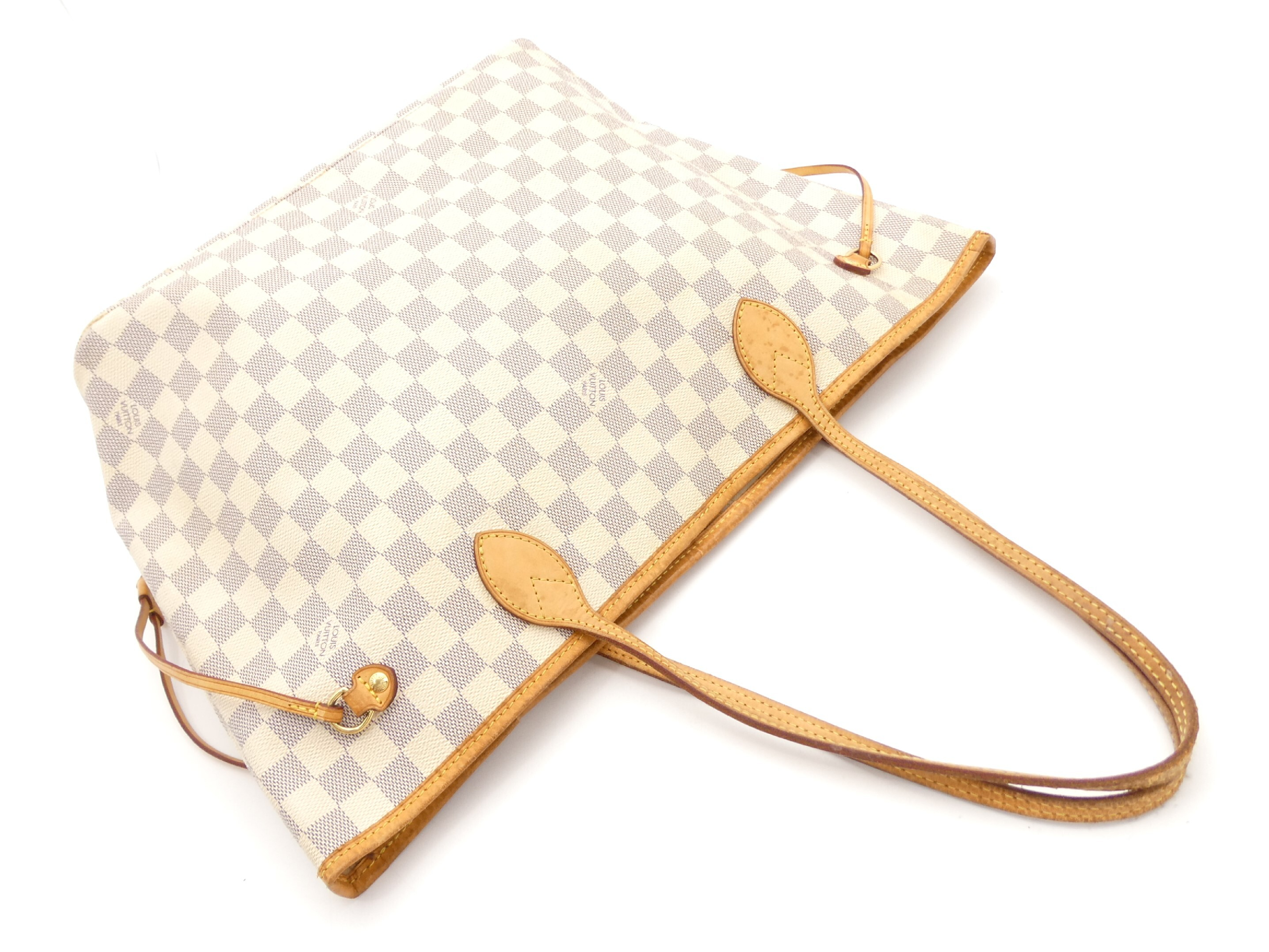 Damier Azur Neverfull MM Shoulder Bag — view 6