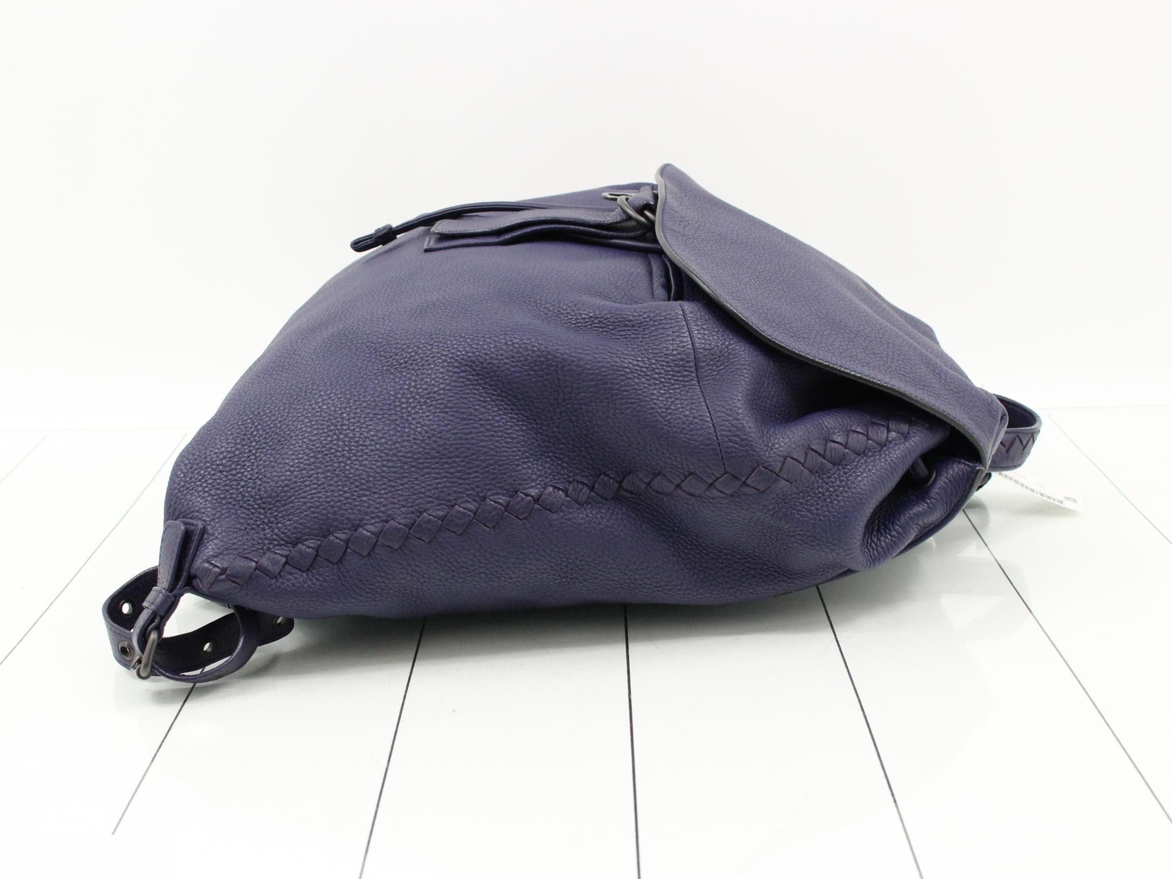 Intrecciato Leather Backpack — view 3