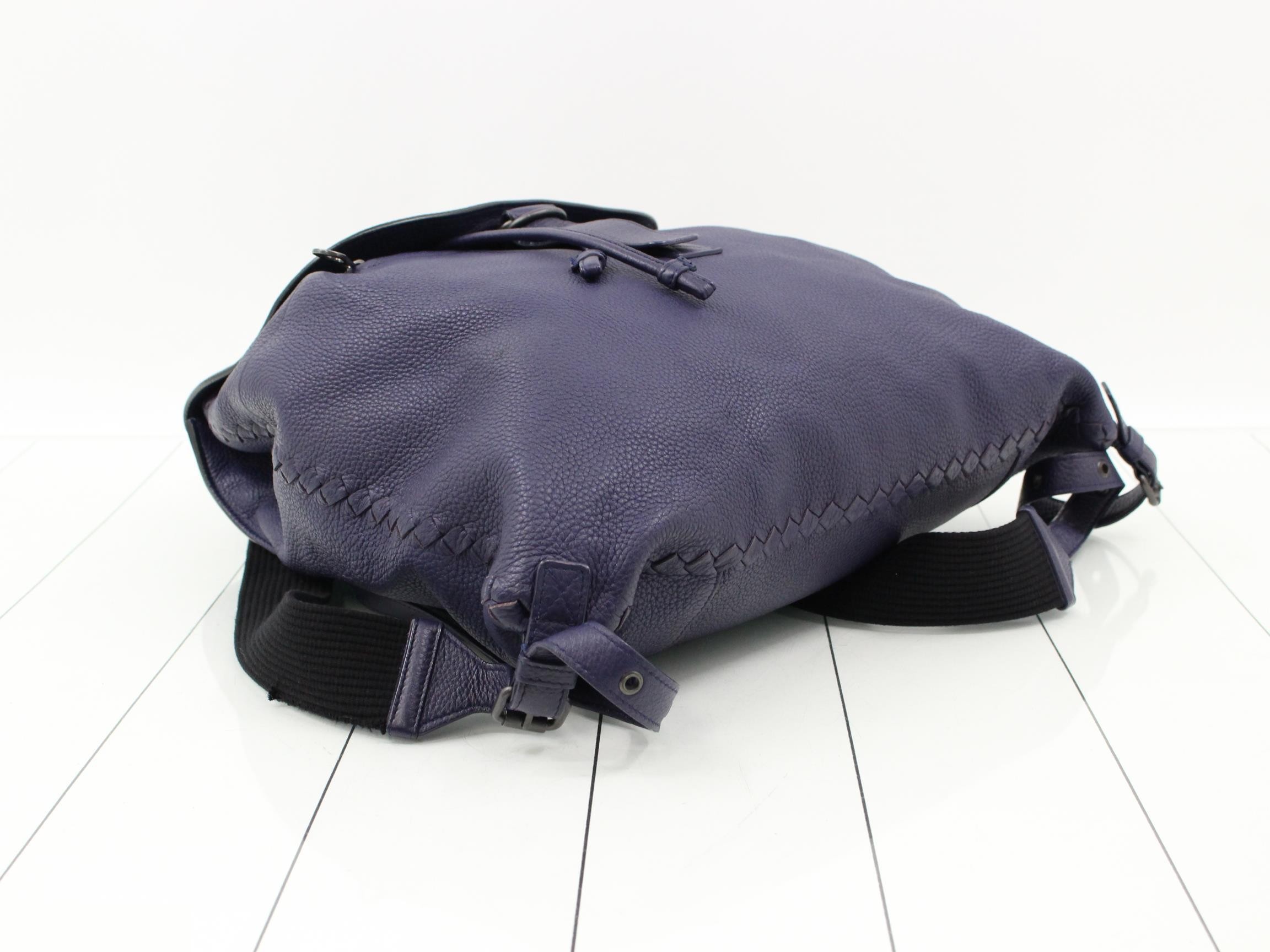 Intrecciato Leather Backpack — view 5