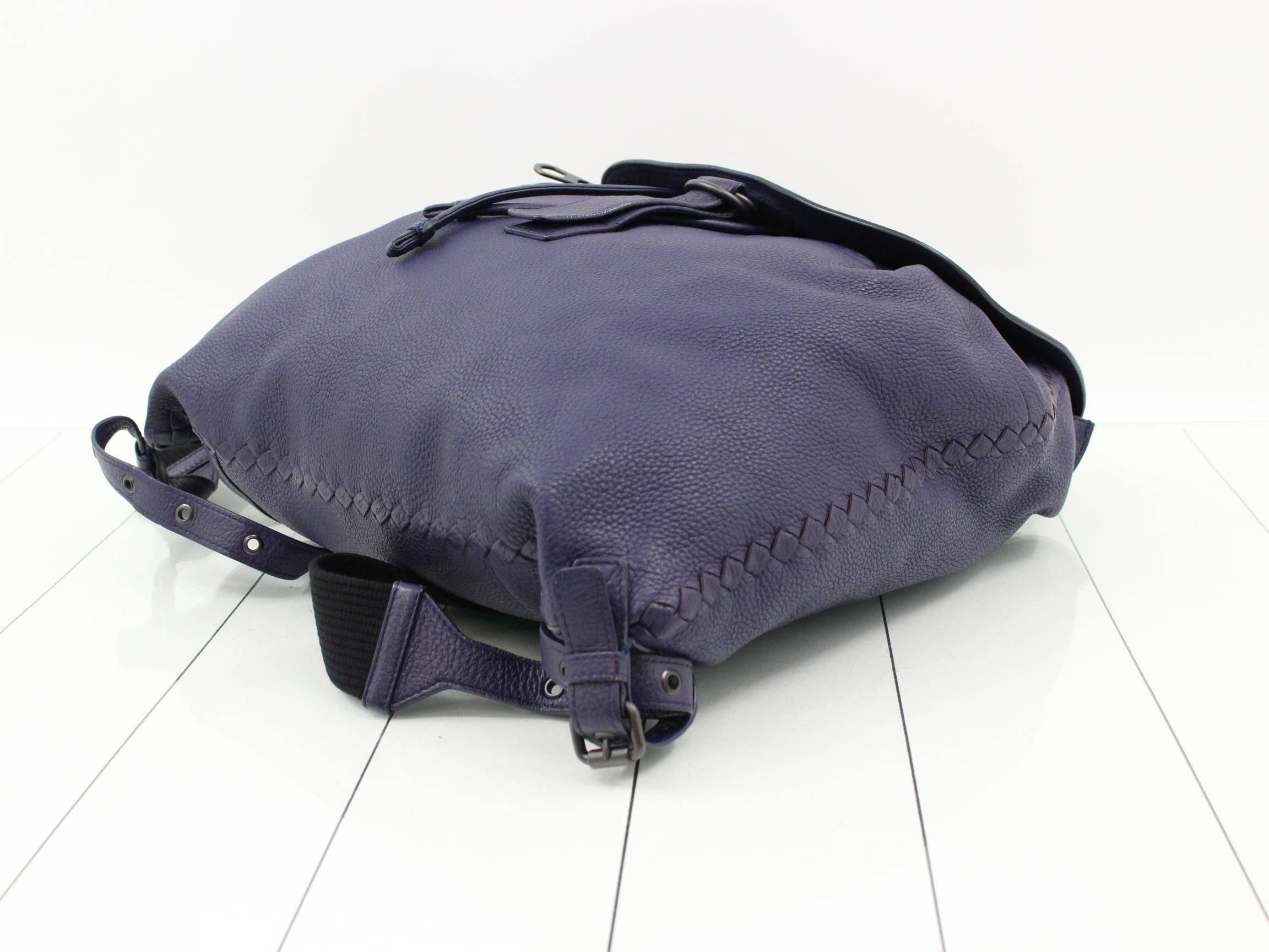 Intrecciato Leather Backpack — view 6