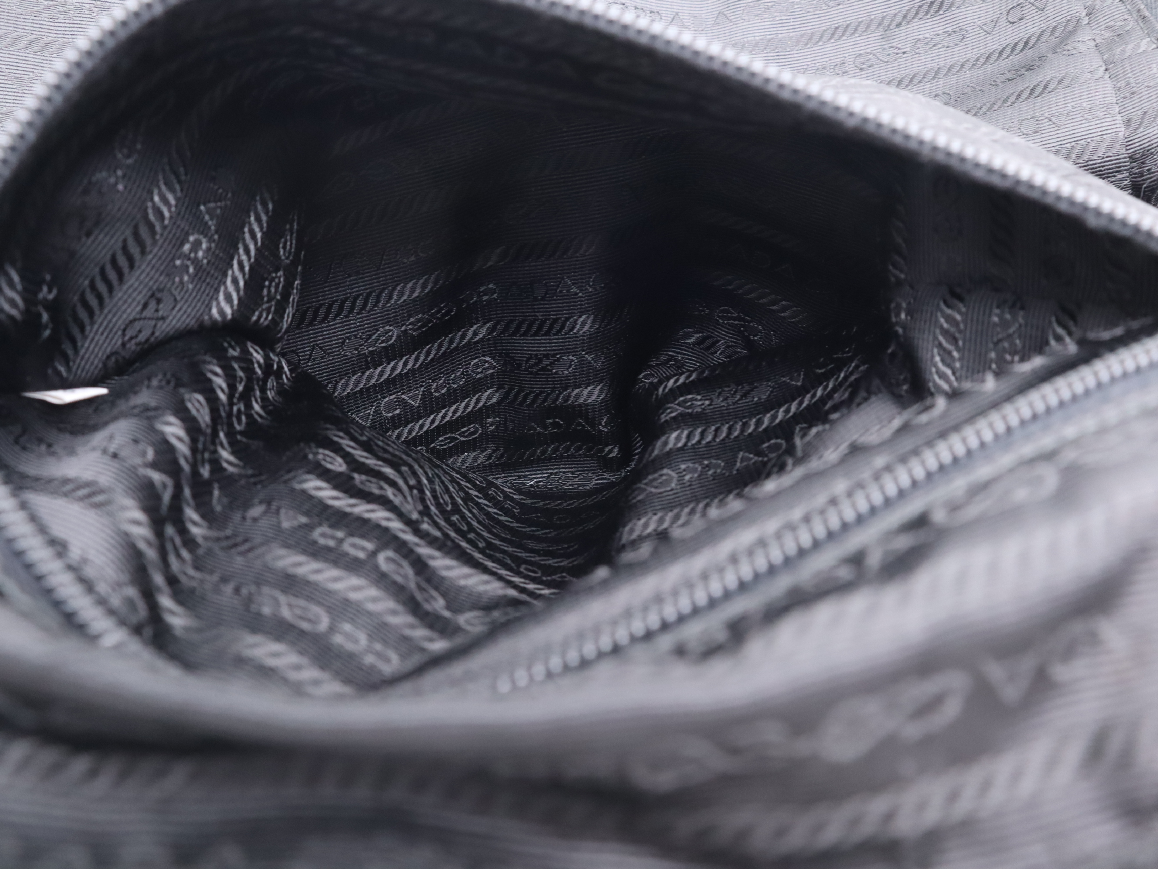 Urethane Tote Bag, Black, Silver Hardware, Includes Padlock, 2 Keys, and Clochette. — view 12