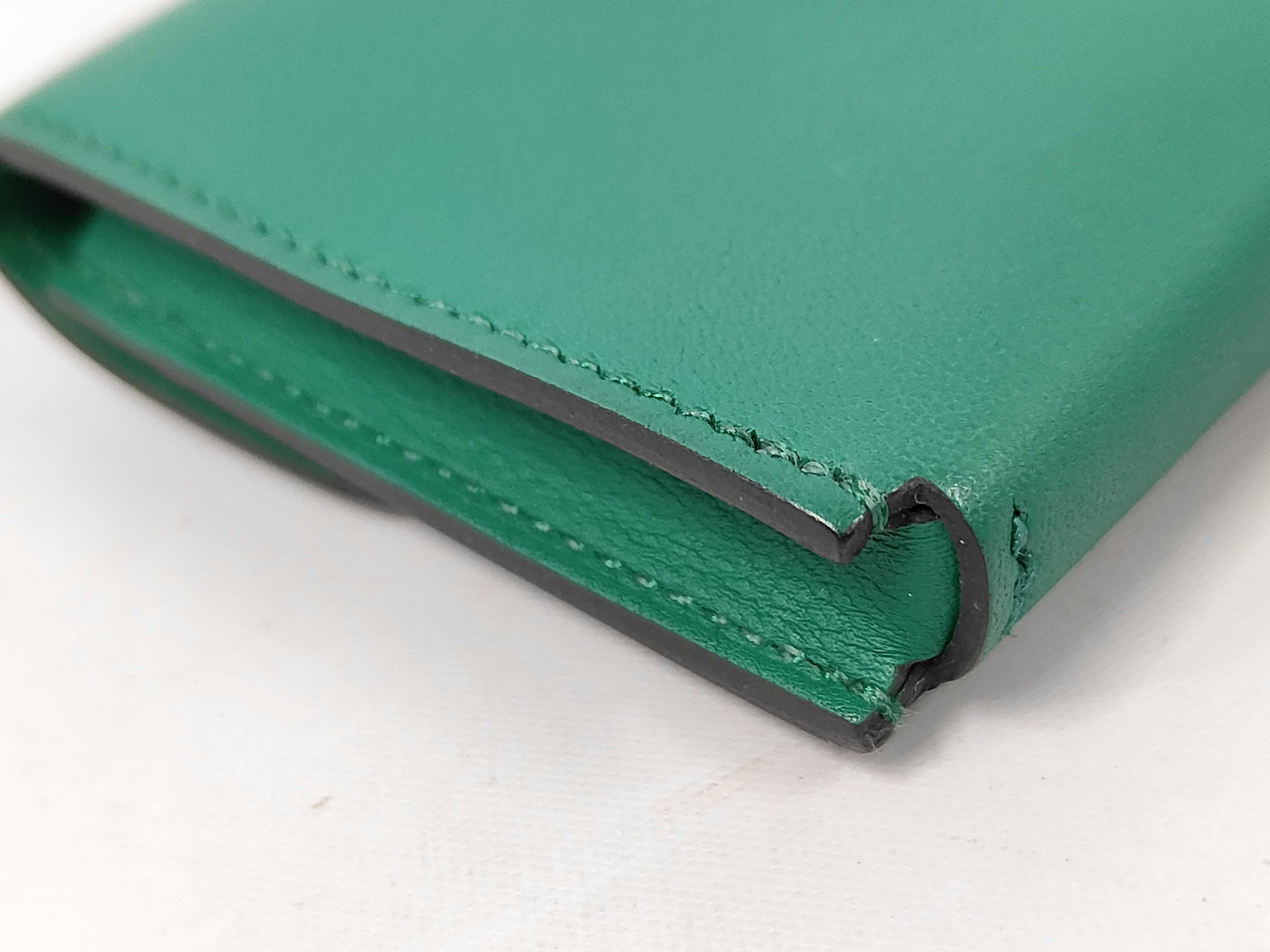 Nap Veau Swift Card Case, Mint Silver Hardware, W: 2024, Coin Case — view 3