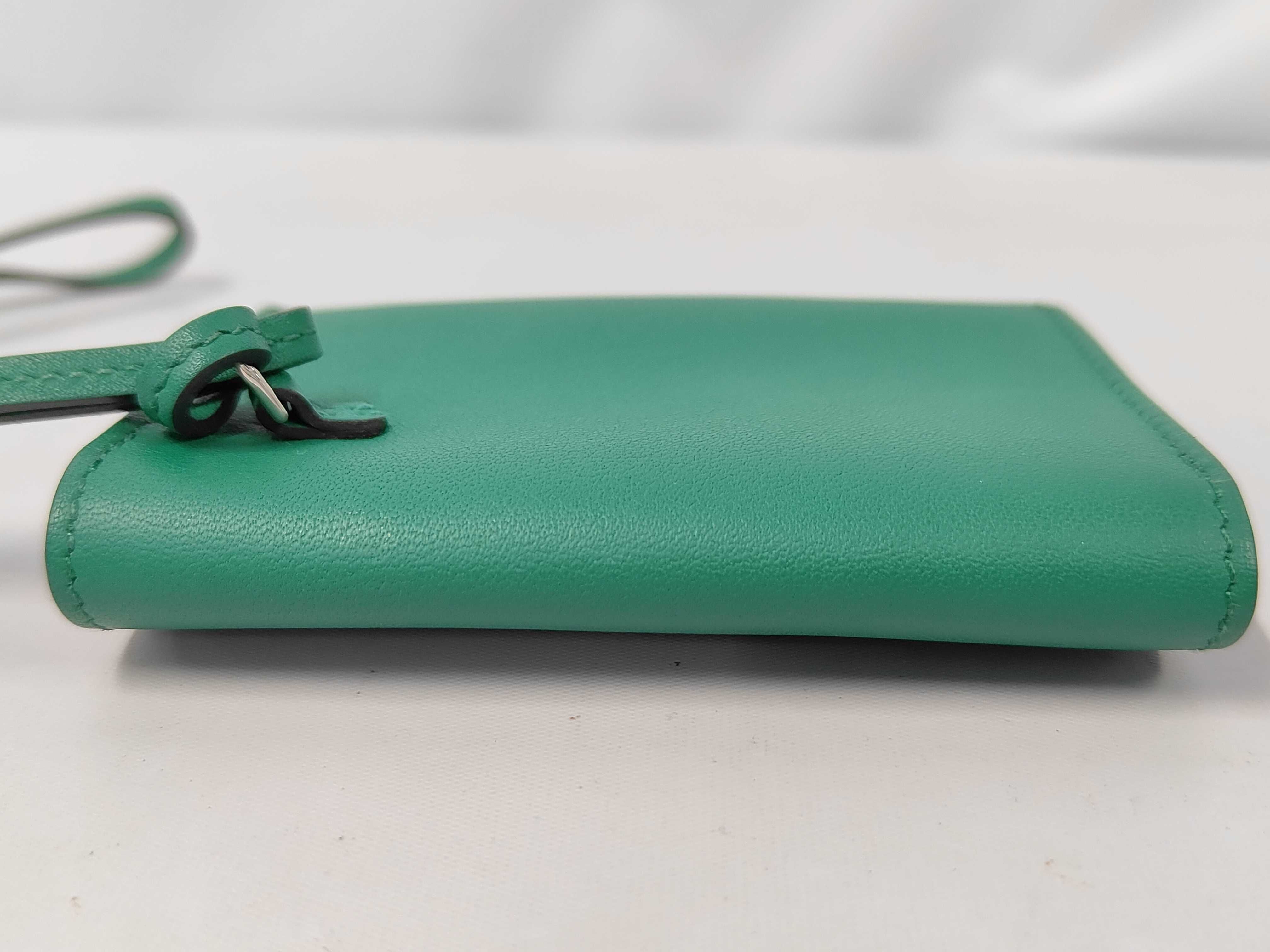 Nap Veau Swift Card Case, Mint Silver Hardware, W: 2024, Coin Case — view 6