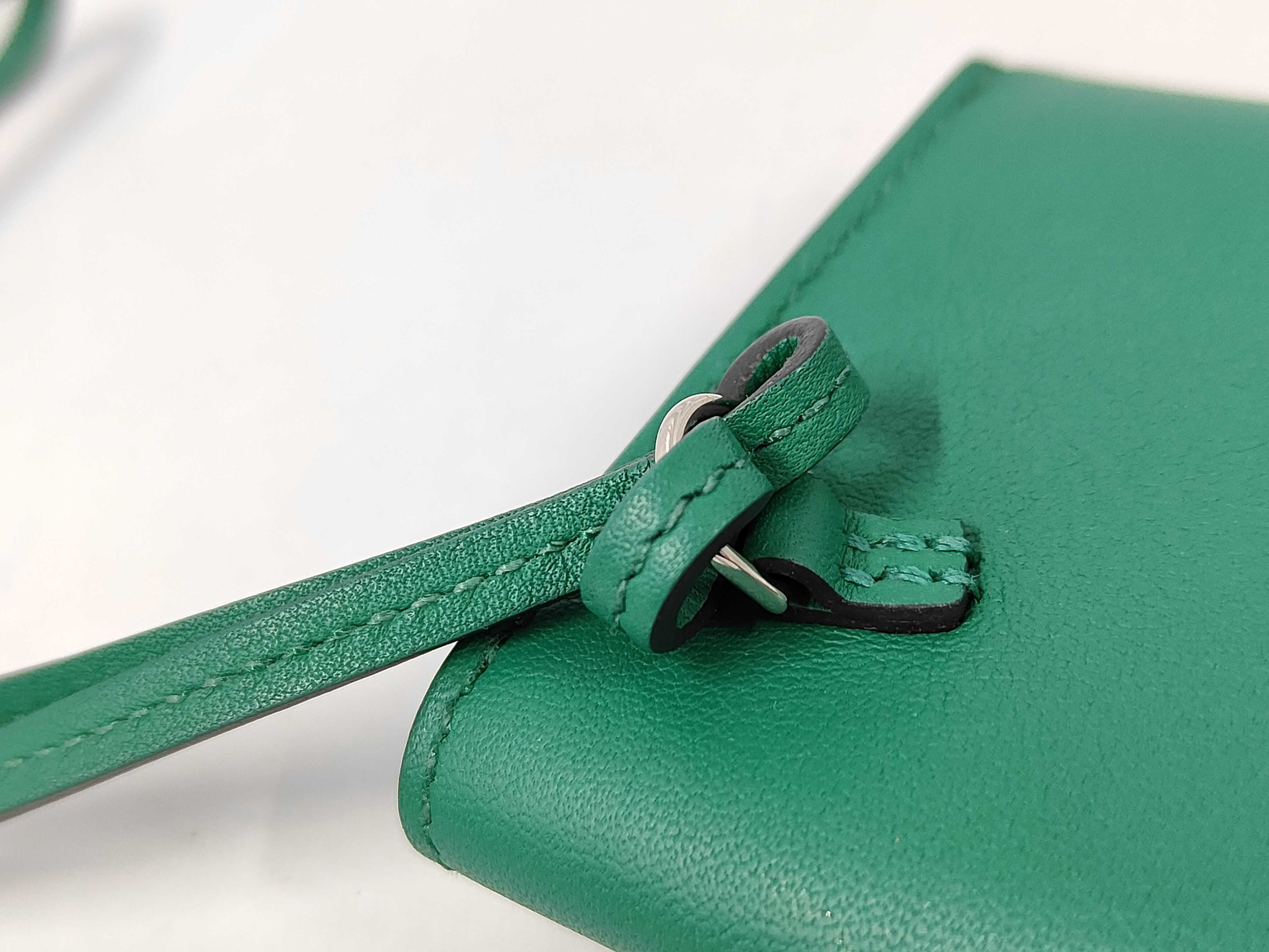 Nap Veau Swift Card Case, Mint Silver Hardware, W: 2024, Coin Case — view 7
