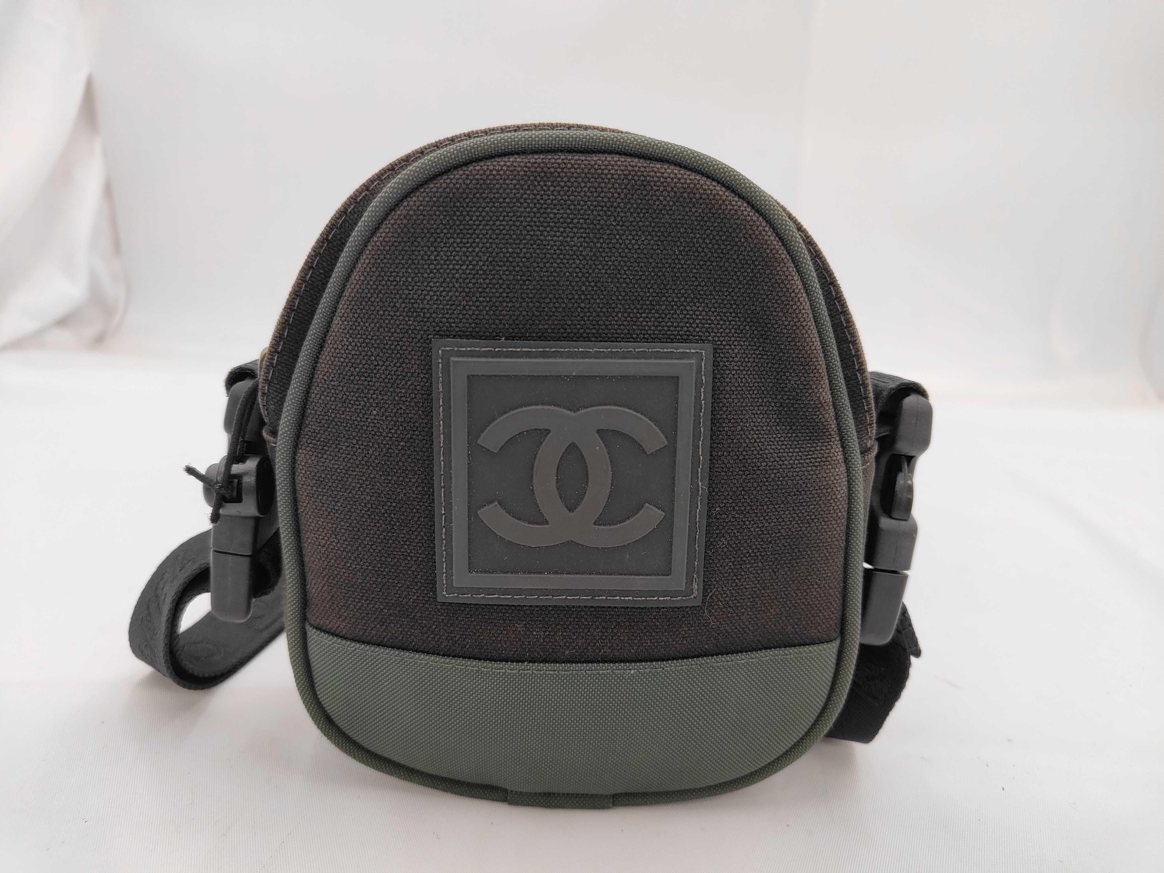 8598953 Shoulder Bag, Sport Line, Canvas Nylon, Khaki Black Shoulder Bag