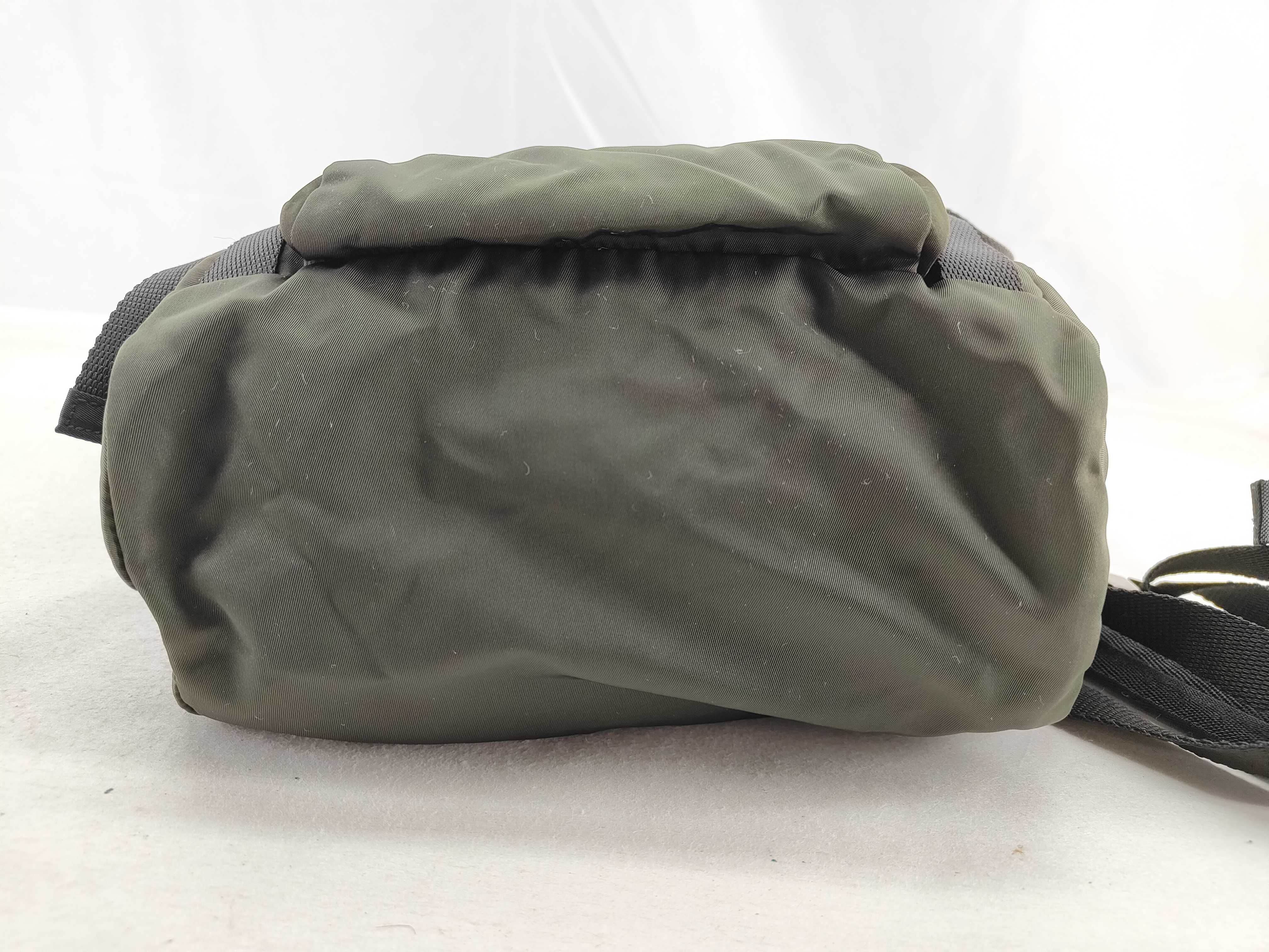 Nylon Backpack, Khaki — view 8
