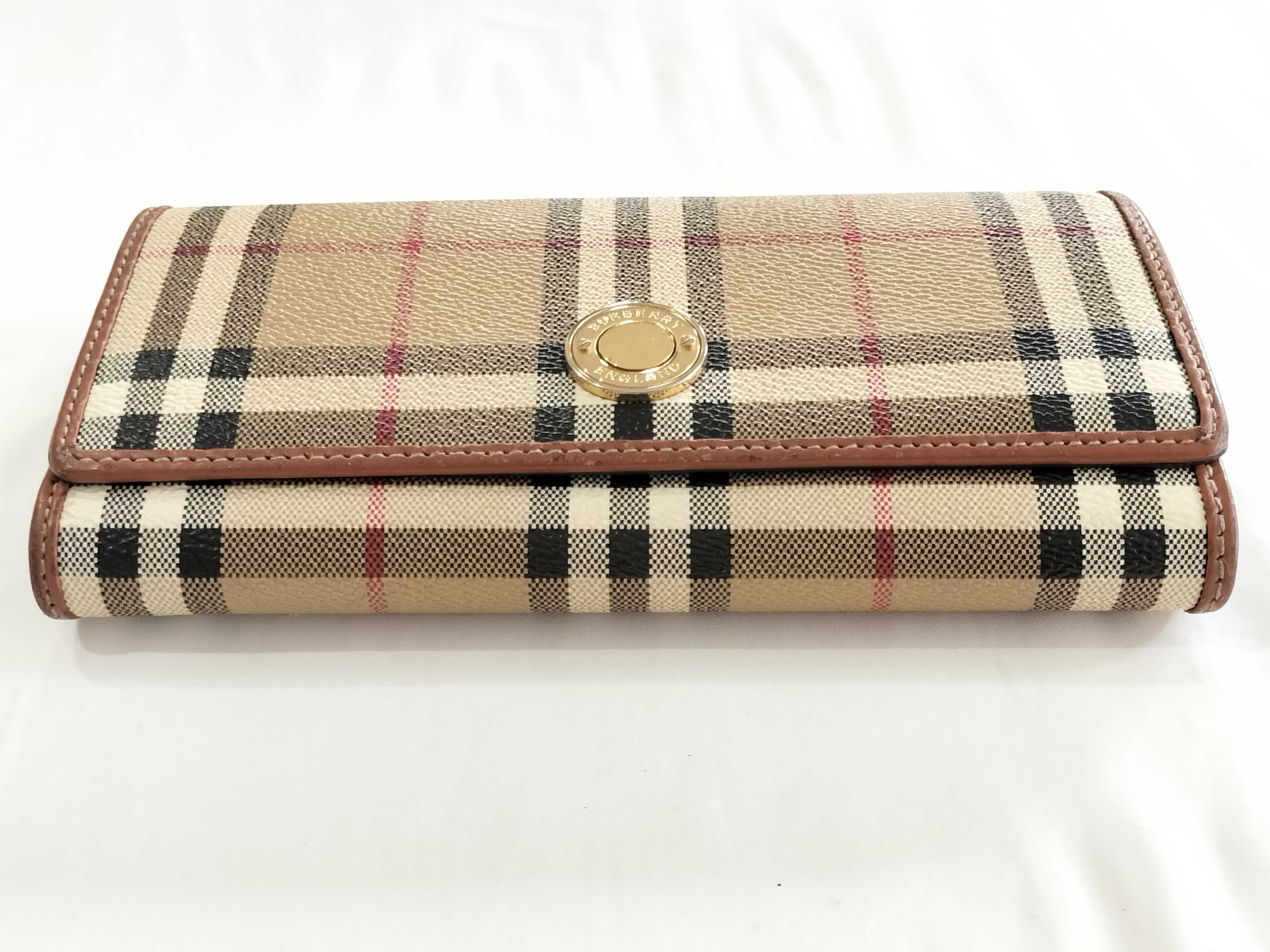 checkered long wallet — view 4