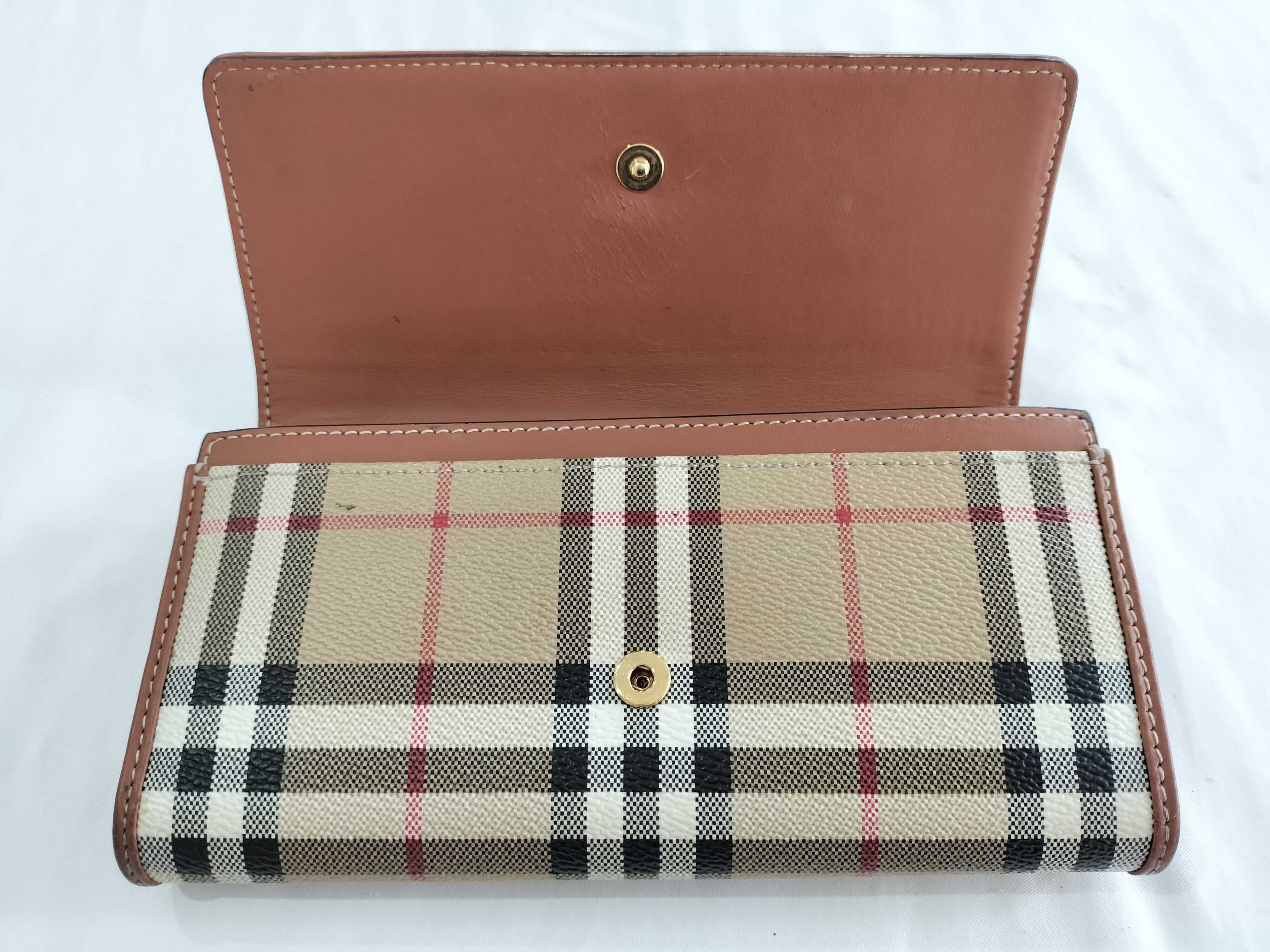 checkered long wallet — view 10