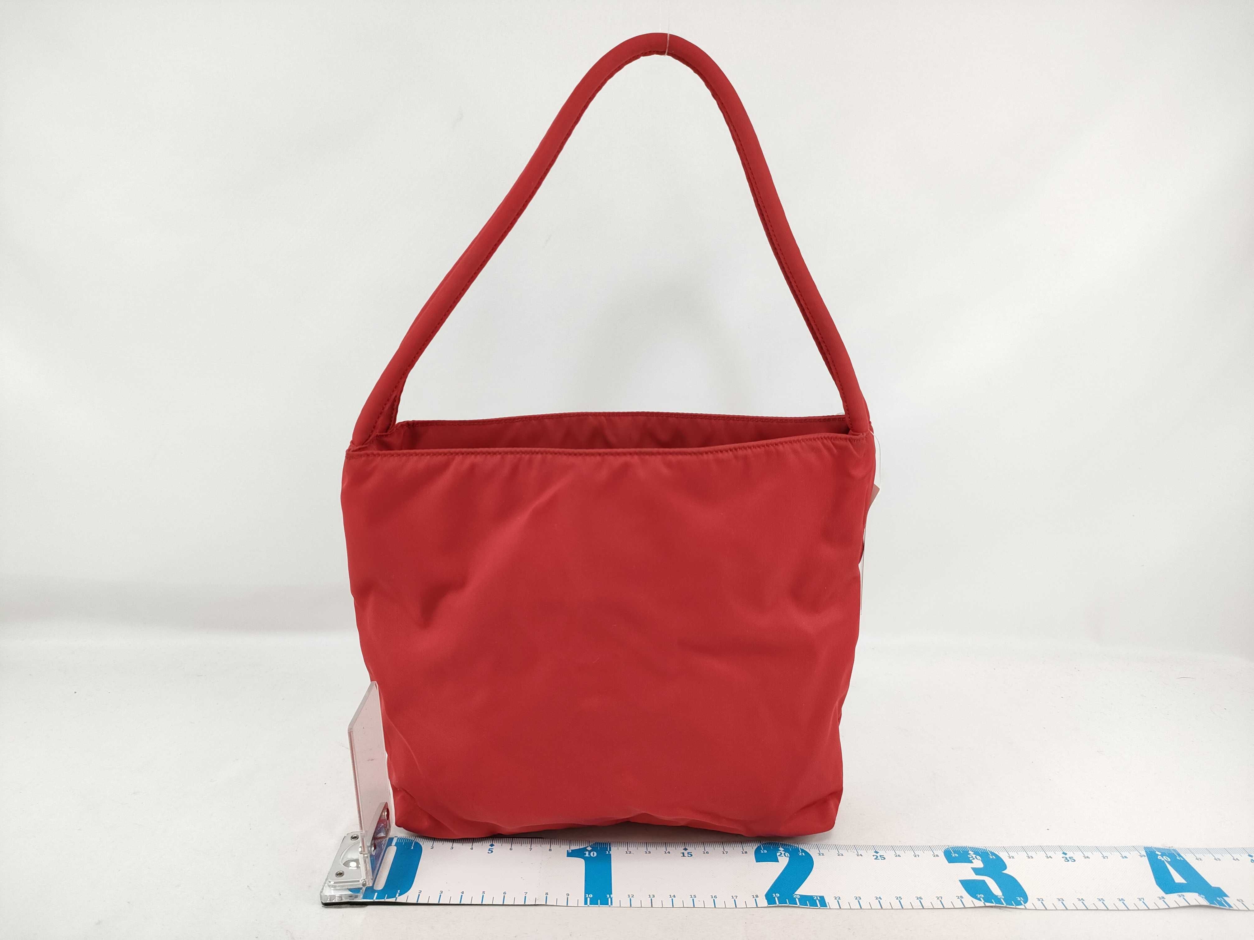 Nylon Tessuto Tote Bag (Red) — view 2