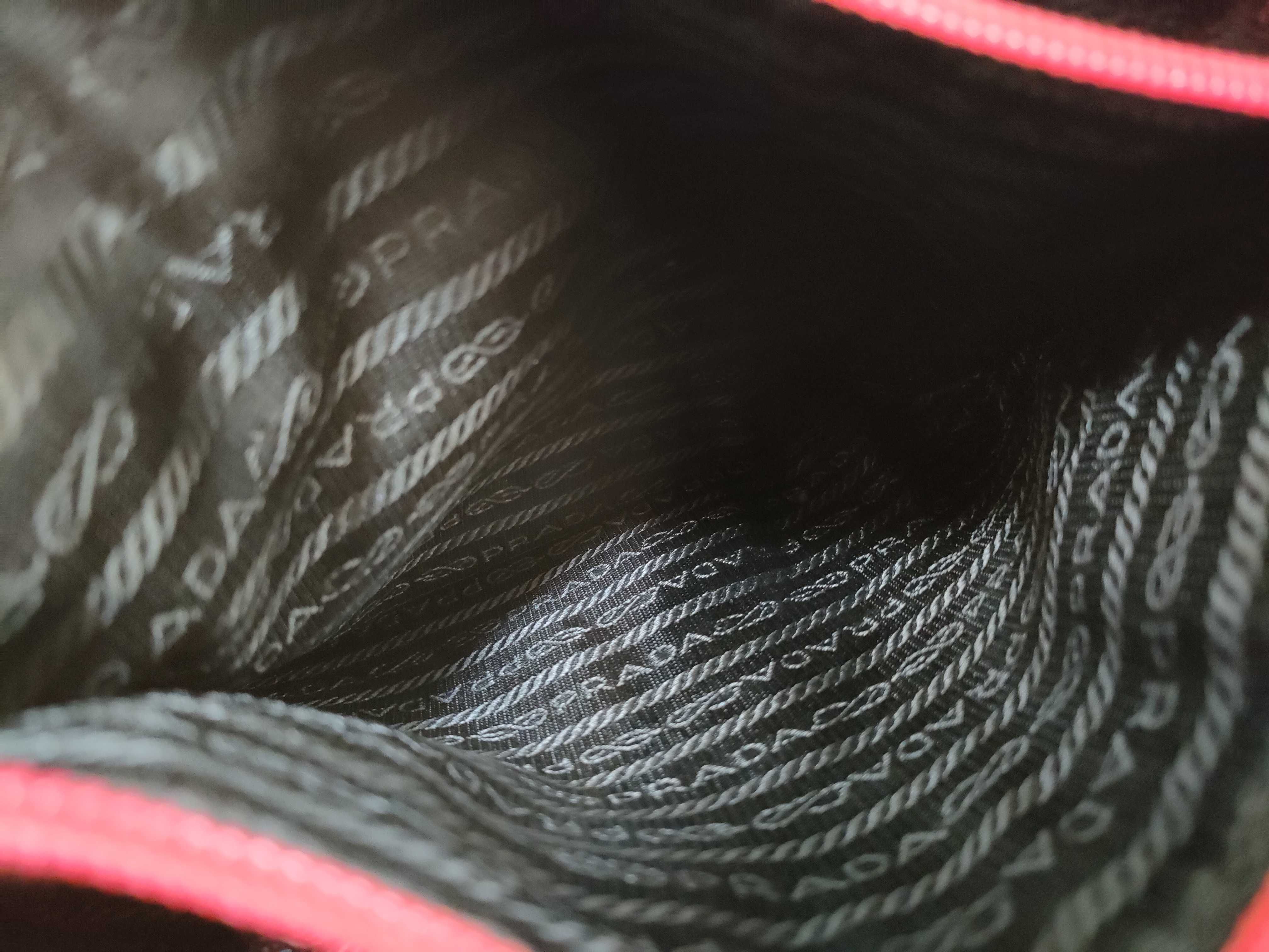 Nylon Tessuto Tote Bag (Red) — view 11