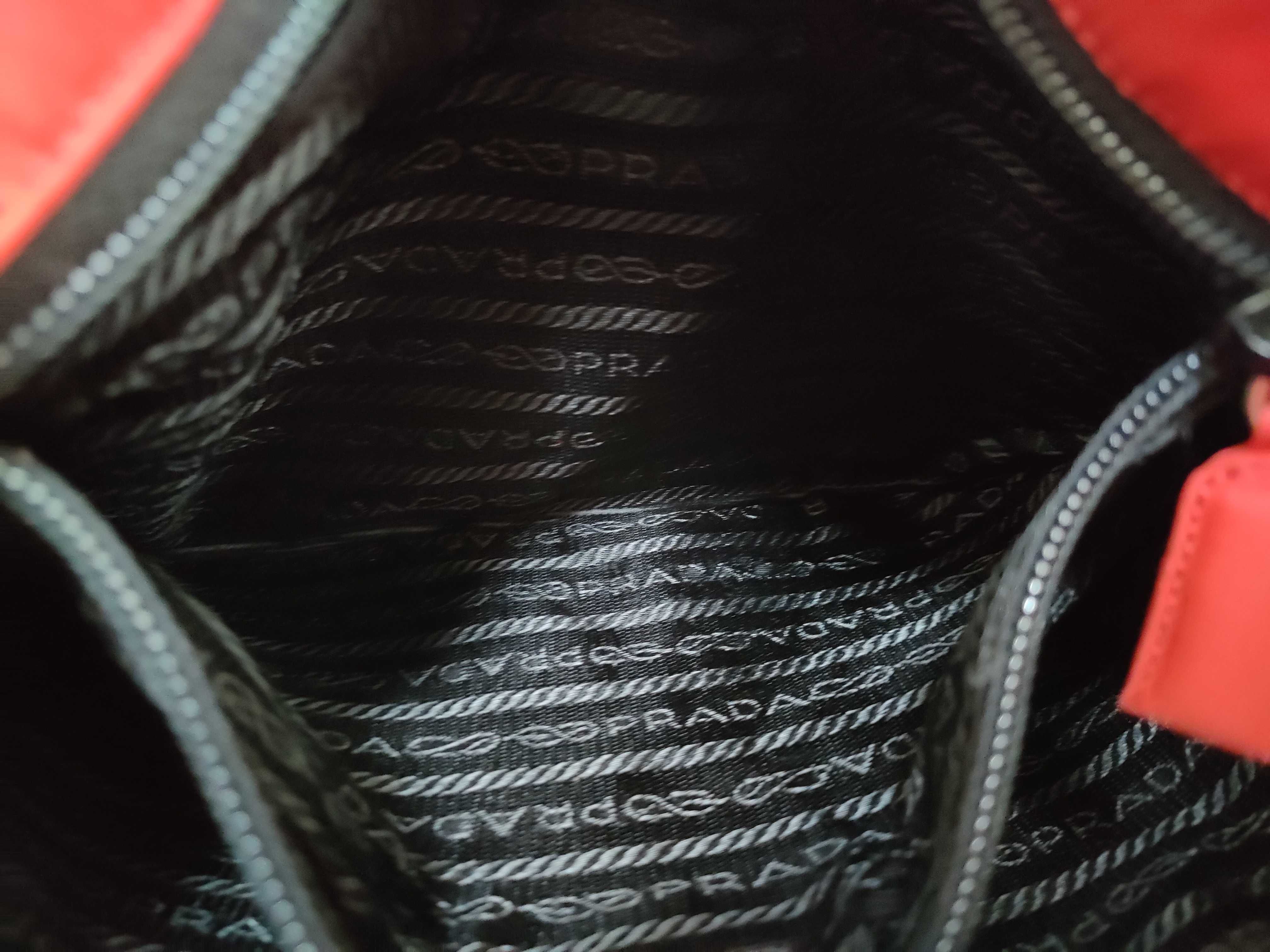 Nylon Tessuto Tote Bag (Red) — view 13