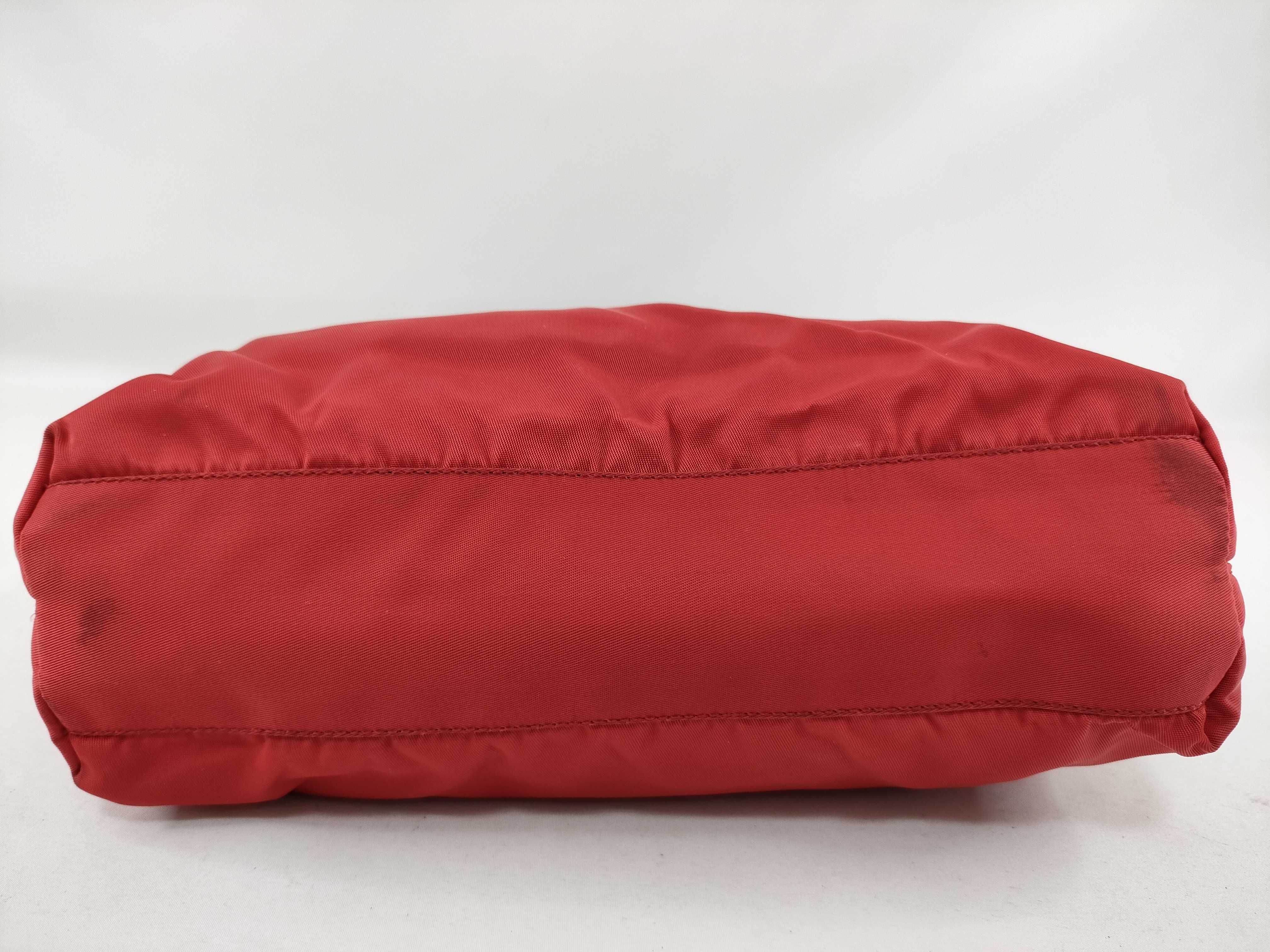 Nylon Tessuto Tote Bag (Red) — view 3