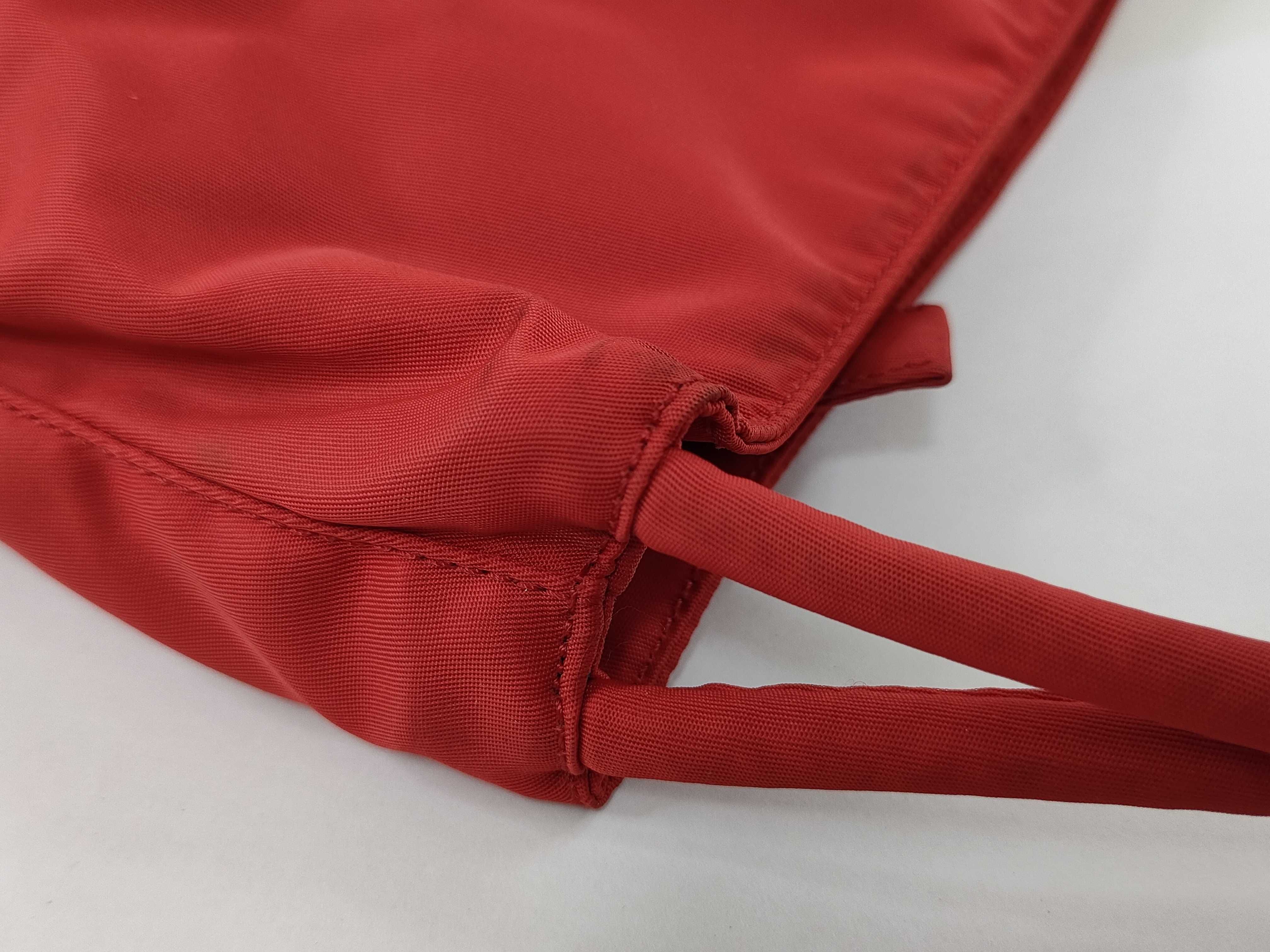 Nylon Tessuto Tote Bag (Red) — view 7