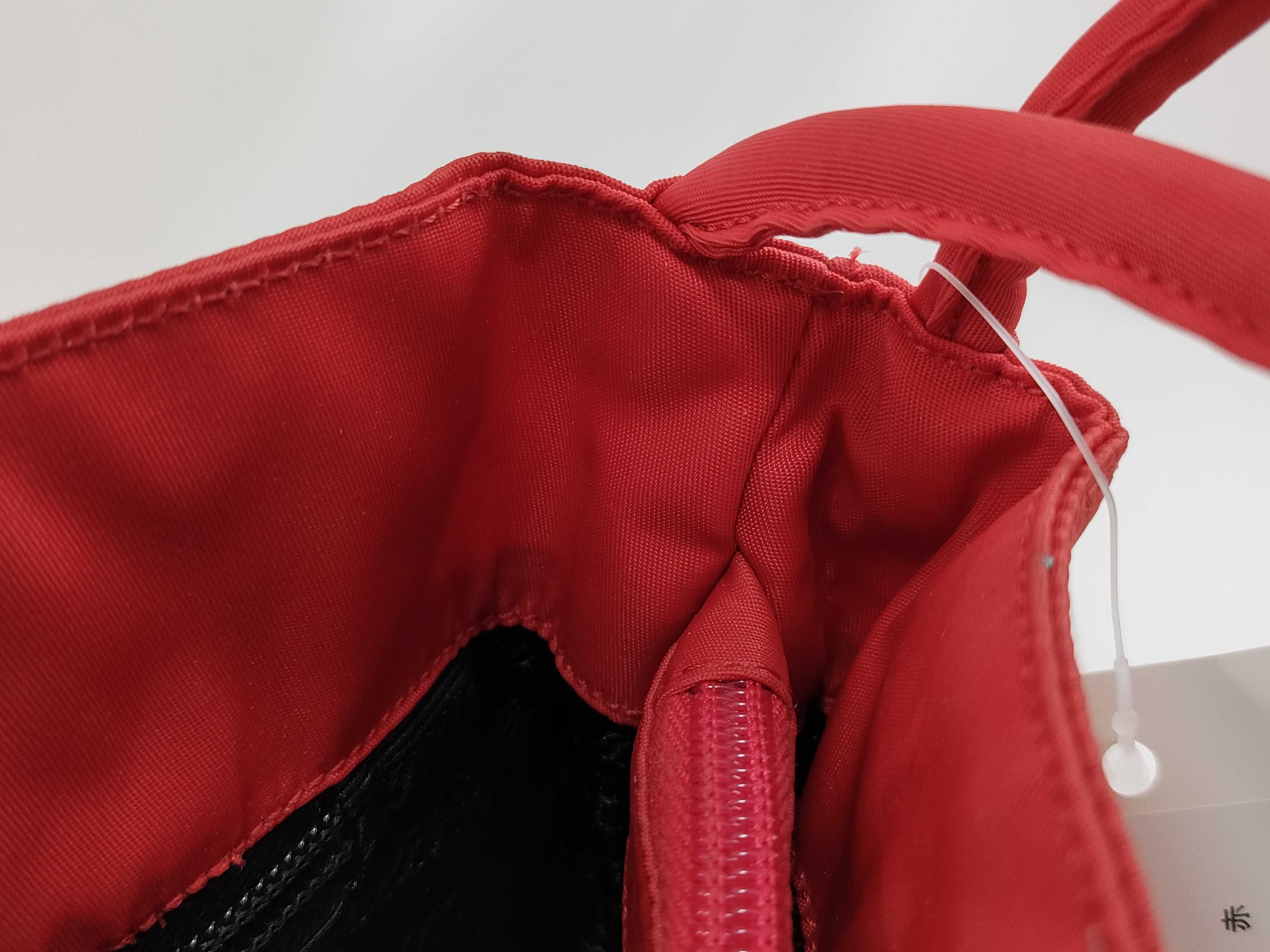 Nylon Tessuto Tote Bag (Red) — view 9