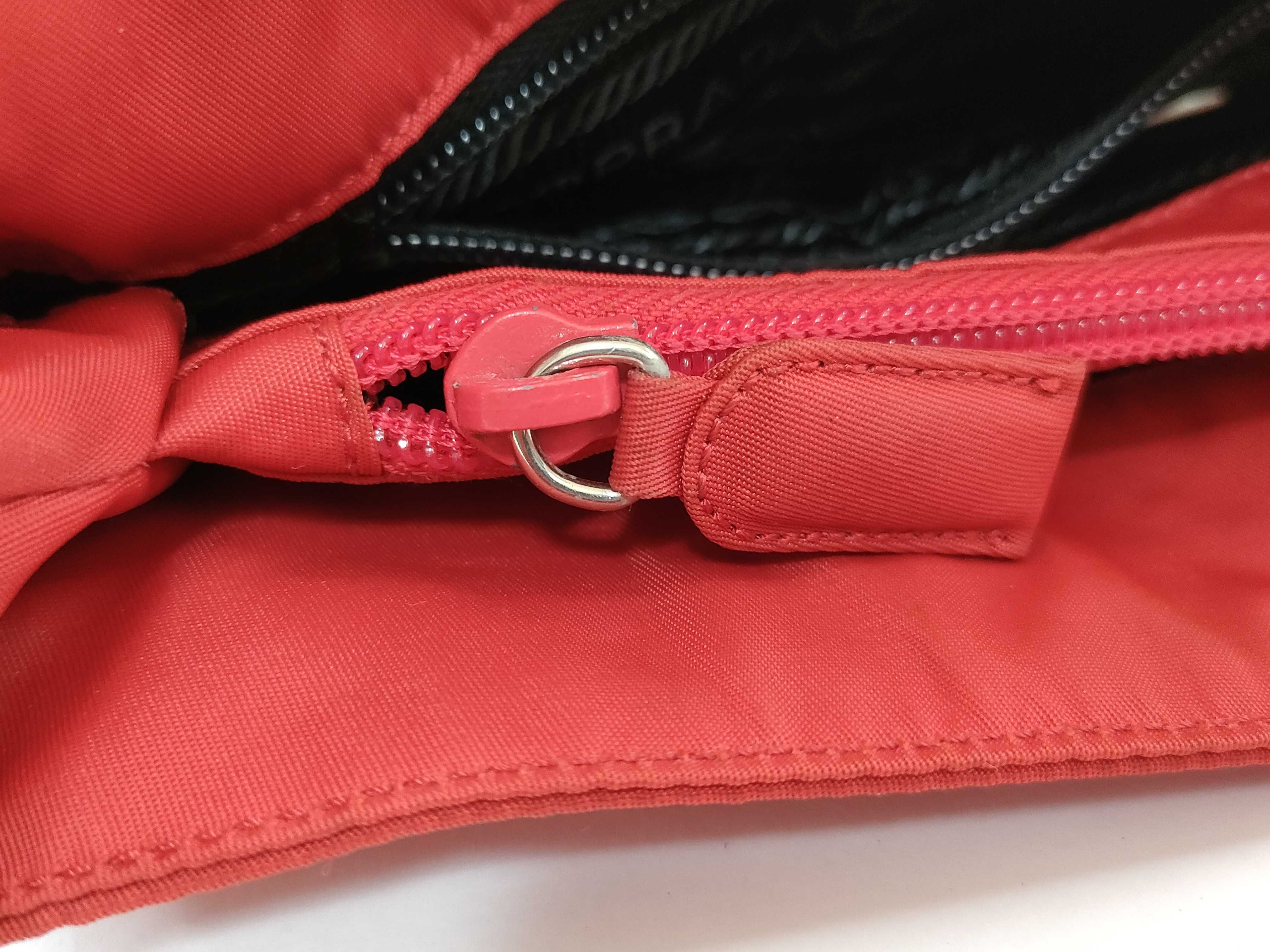 Nylon Tessuto Tote Bag (Red) — view 10