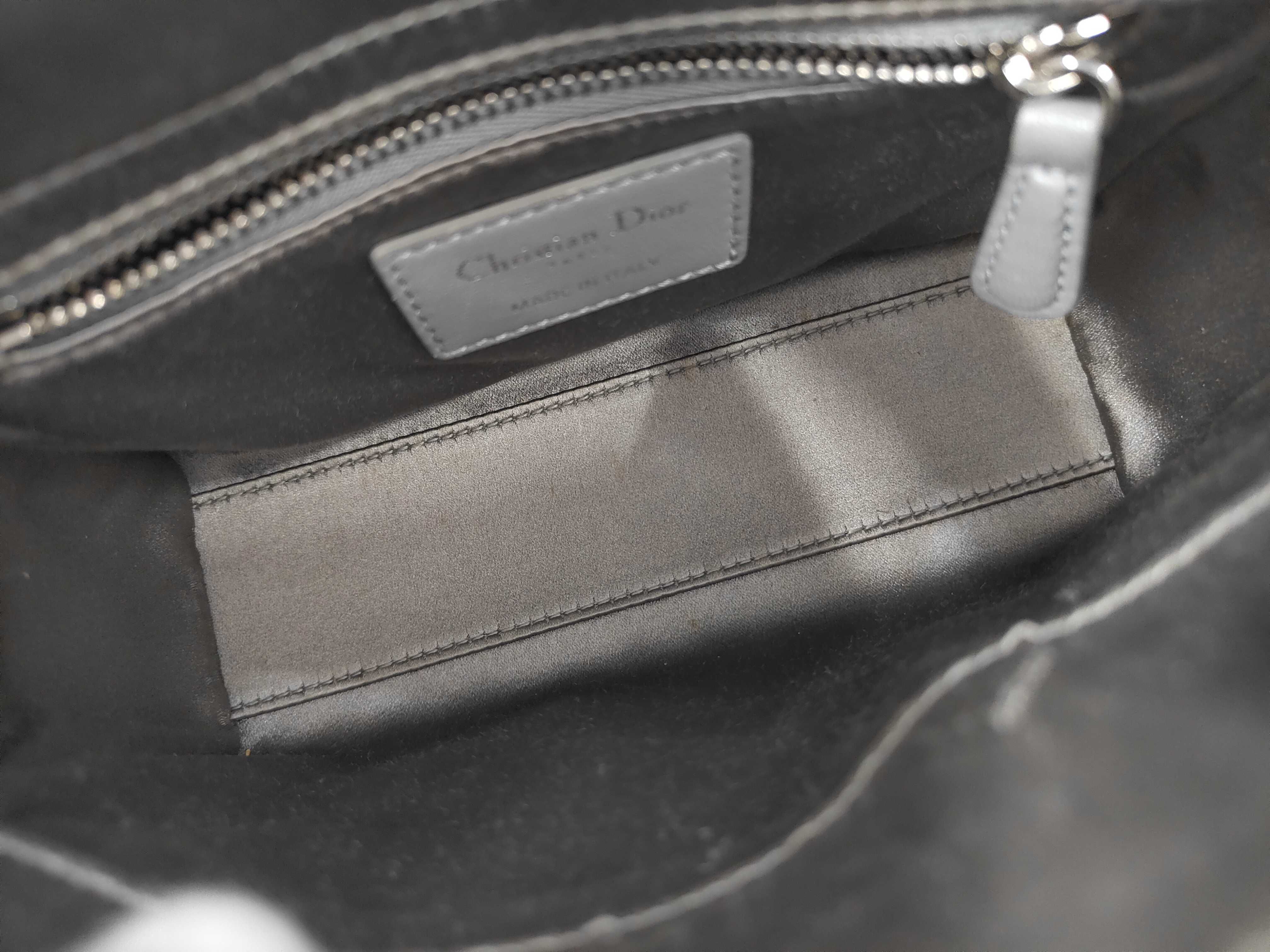 Lady Grey Cannage Satin Shoulder Bag/Handbag — view 10