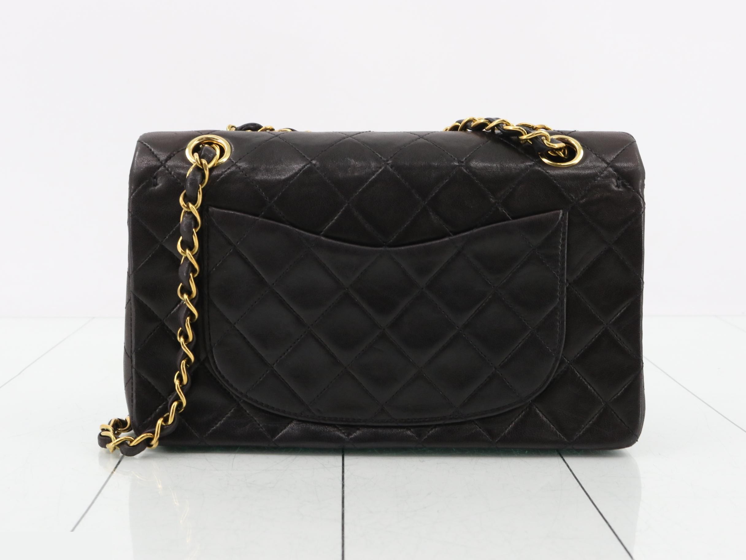 Matelassé Lambskin Double Flap Chain Shoulder Bag — view 2