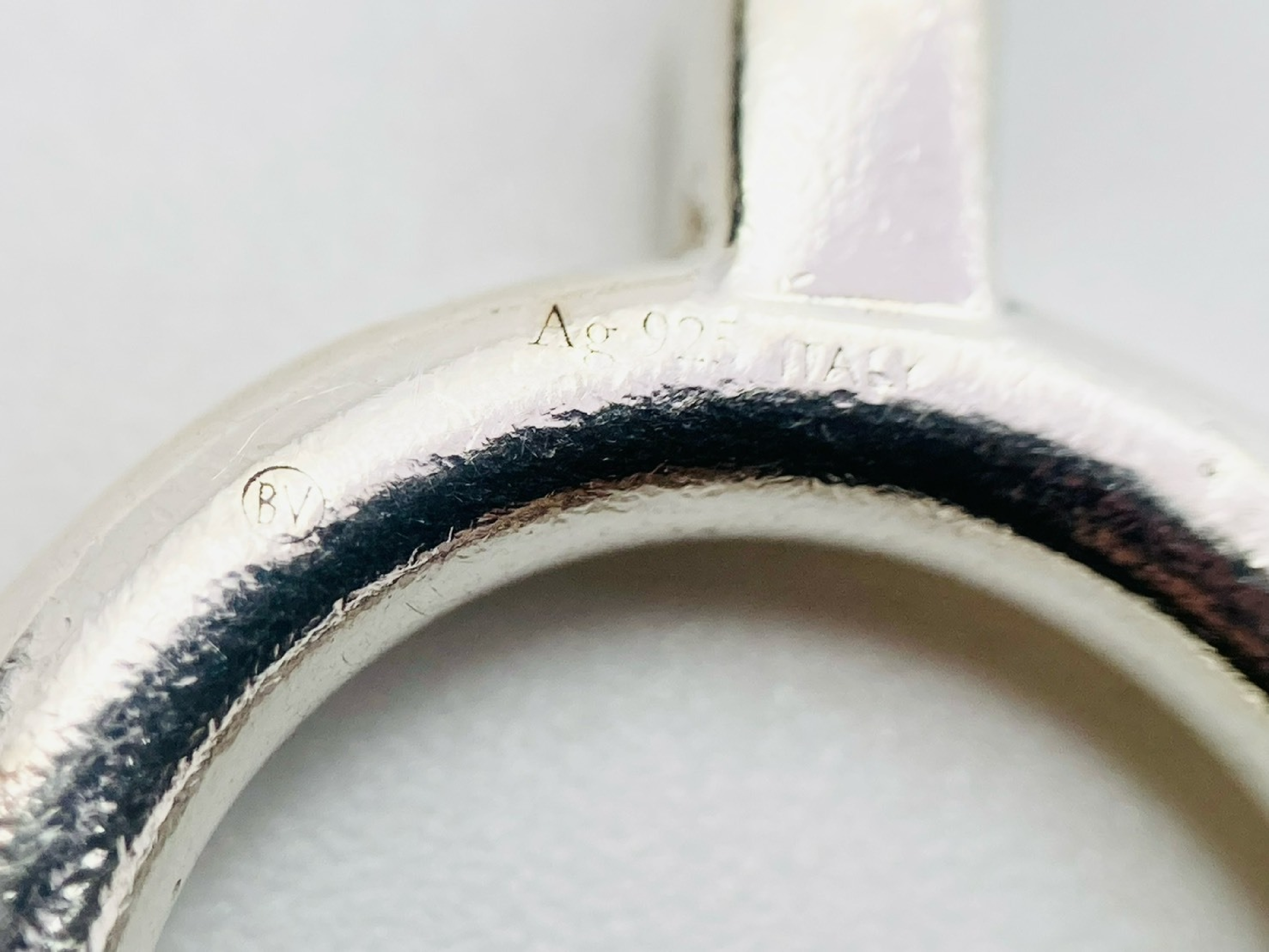 T-bar Y-shaped lariat chain necklace, 925 sterling silver, 18.4g. — view 5