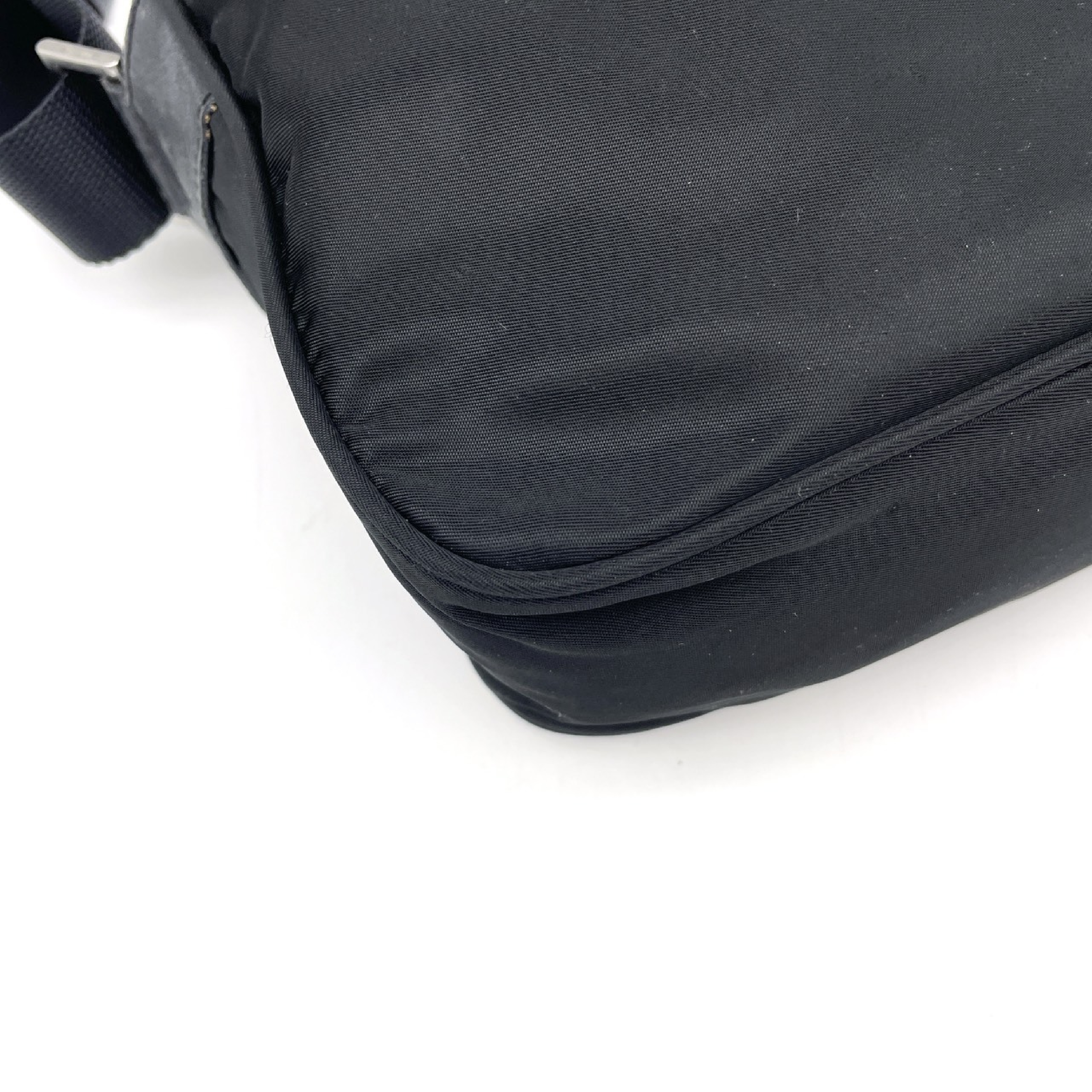 Shoulder Bag with Triangle Logo, Tessuto Nylon, with Guarantee Card — view 6