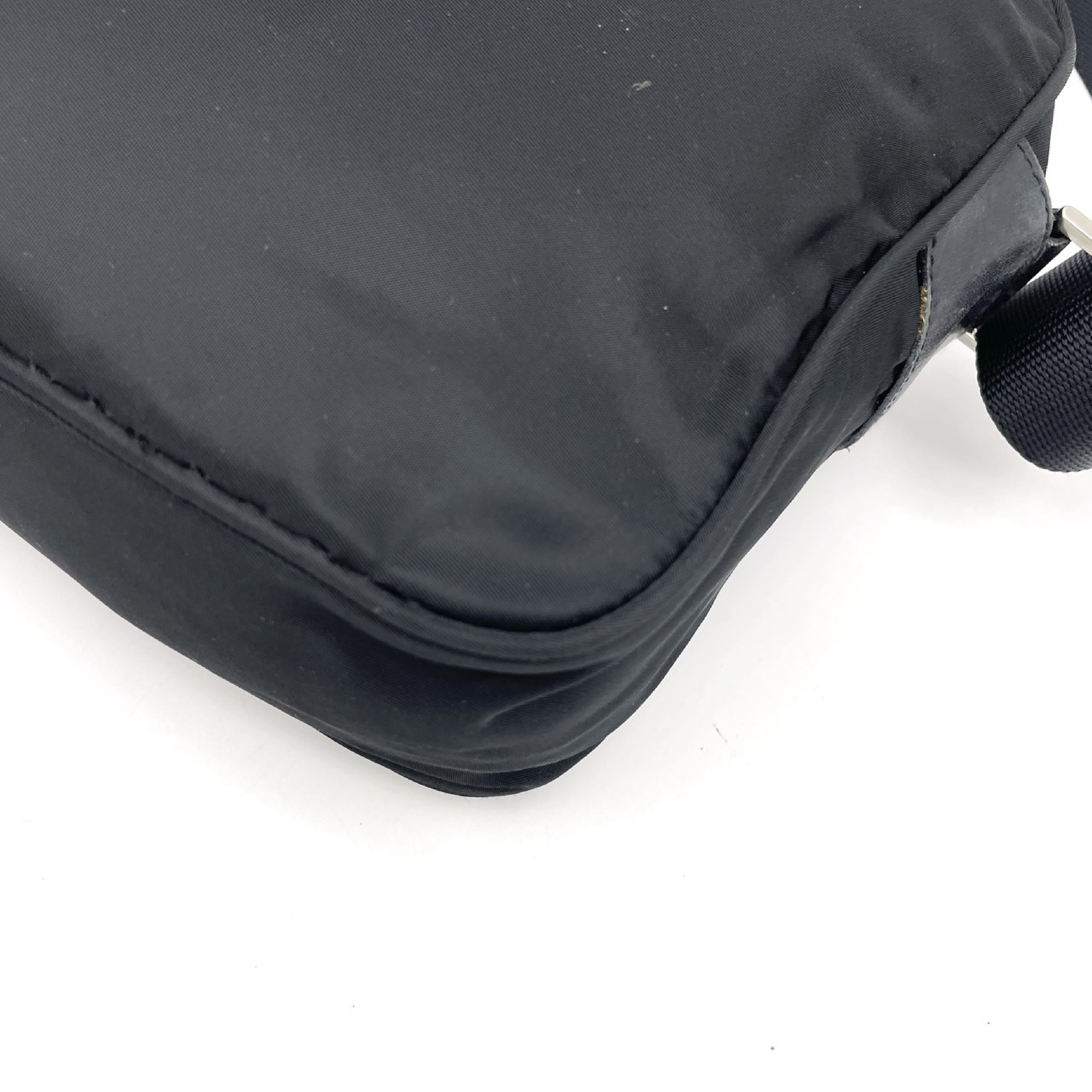 Shoulder Bag with Triangle Logo, Tessuto Nylon, with Guarantee Card — view 7