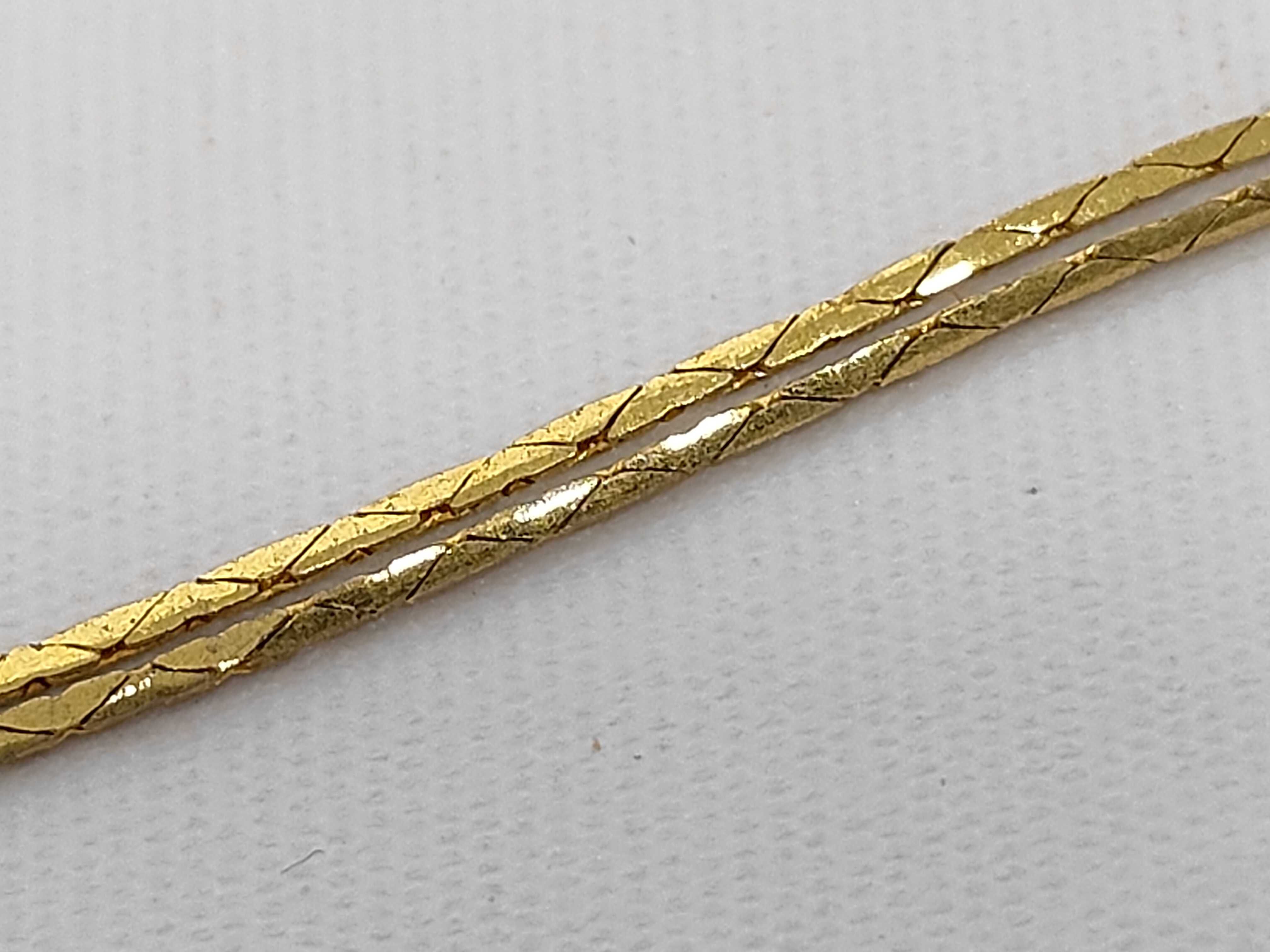 Vintage Emerald Green Gold Necklace with G Logo — view 5