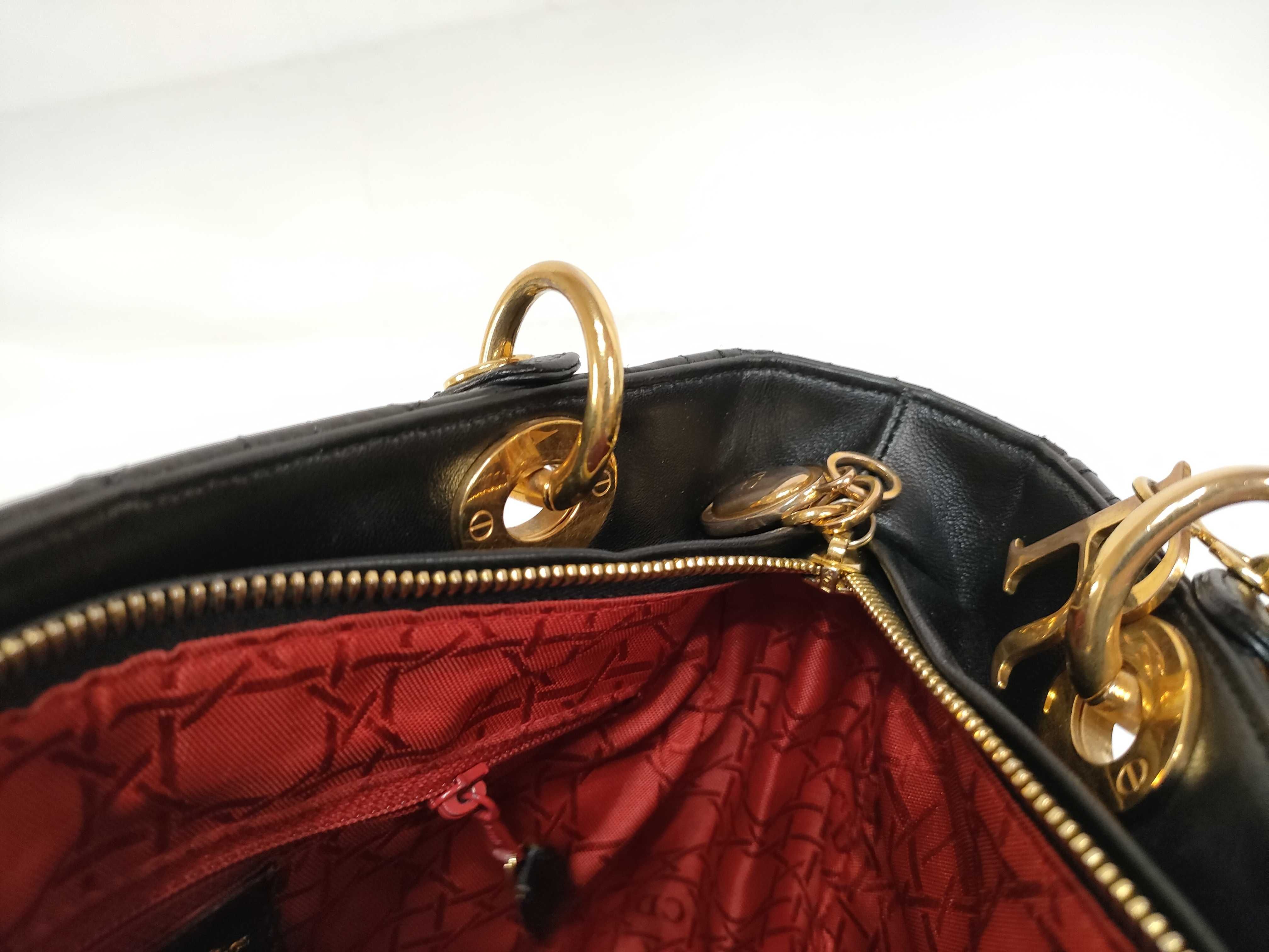 Lady Dior Lambskin Black Handbag — view 13