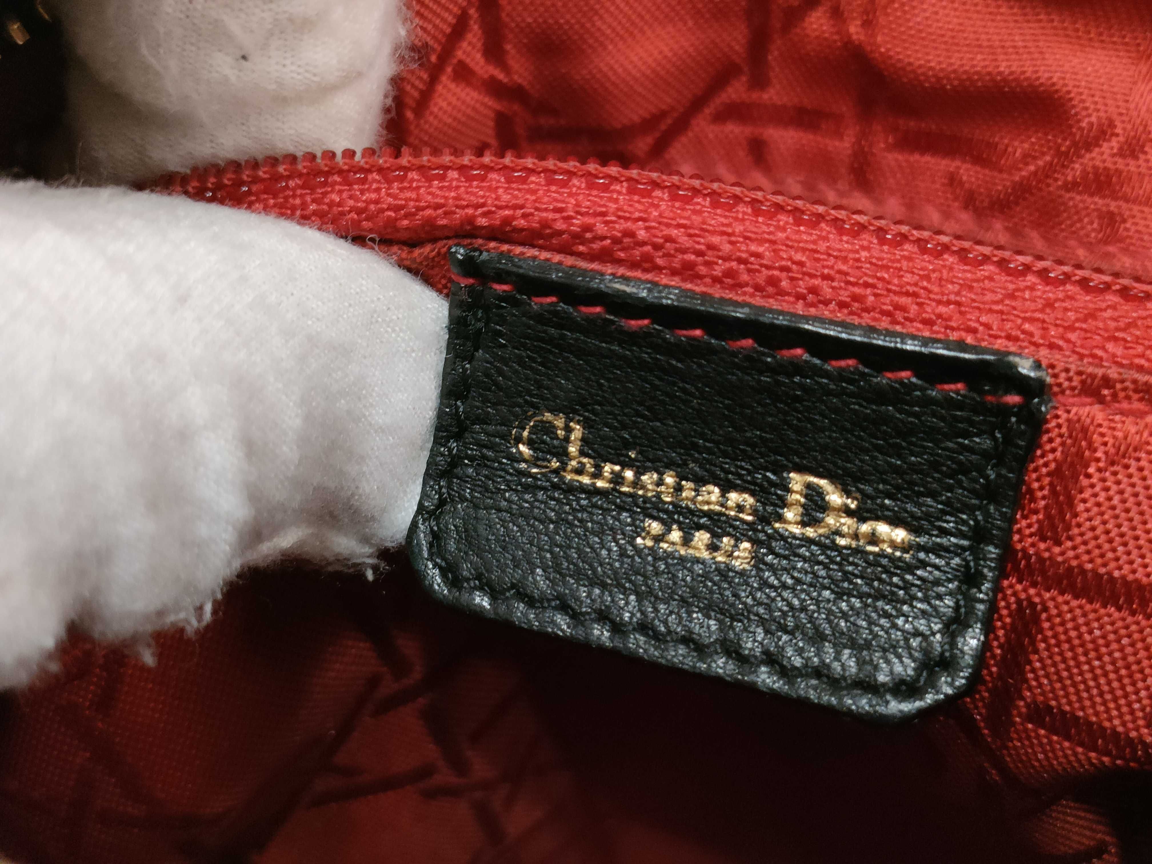 Lady Dior Lambskin Black Handbag — view 14