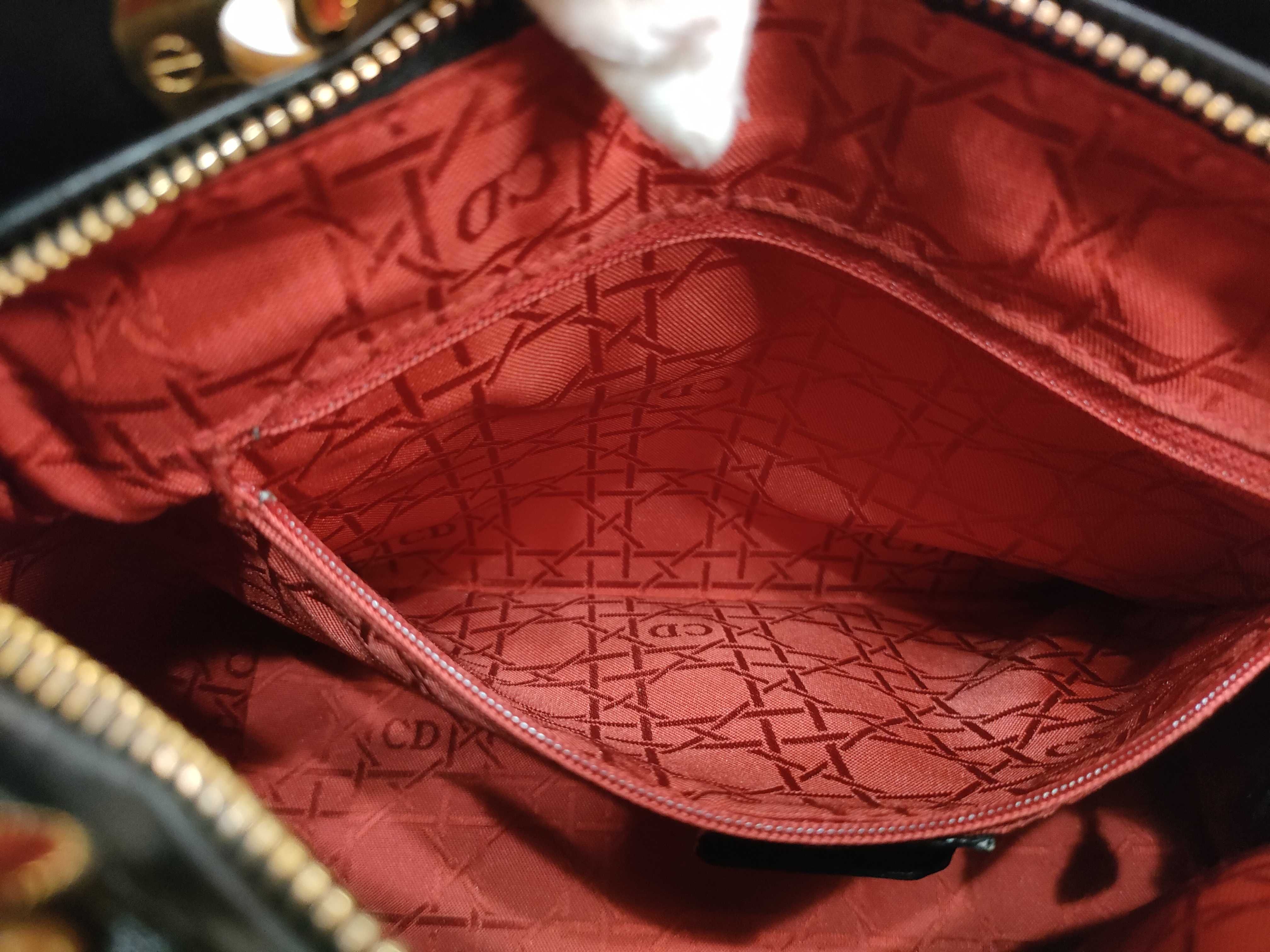 Lady Dior Lambskin Black Handbag — view 15