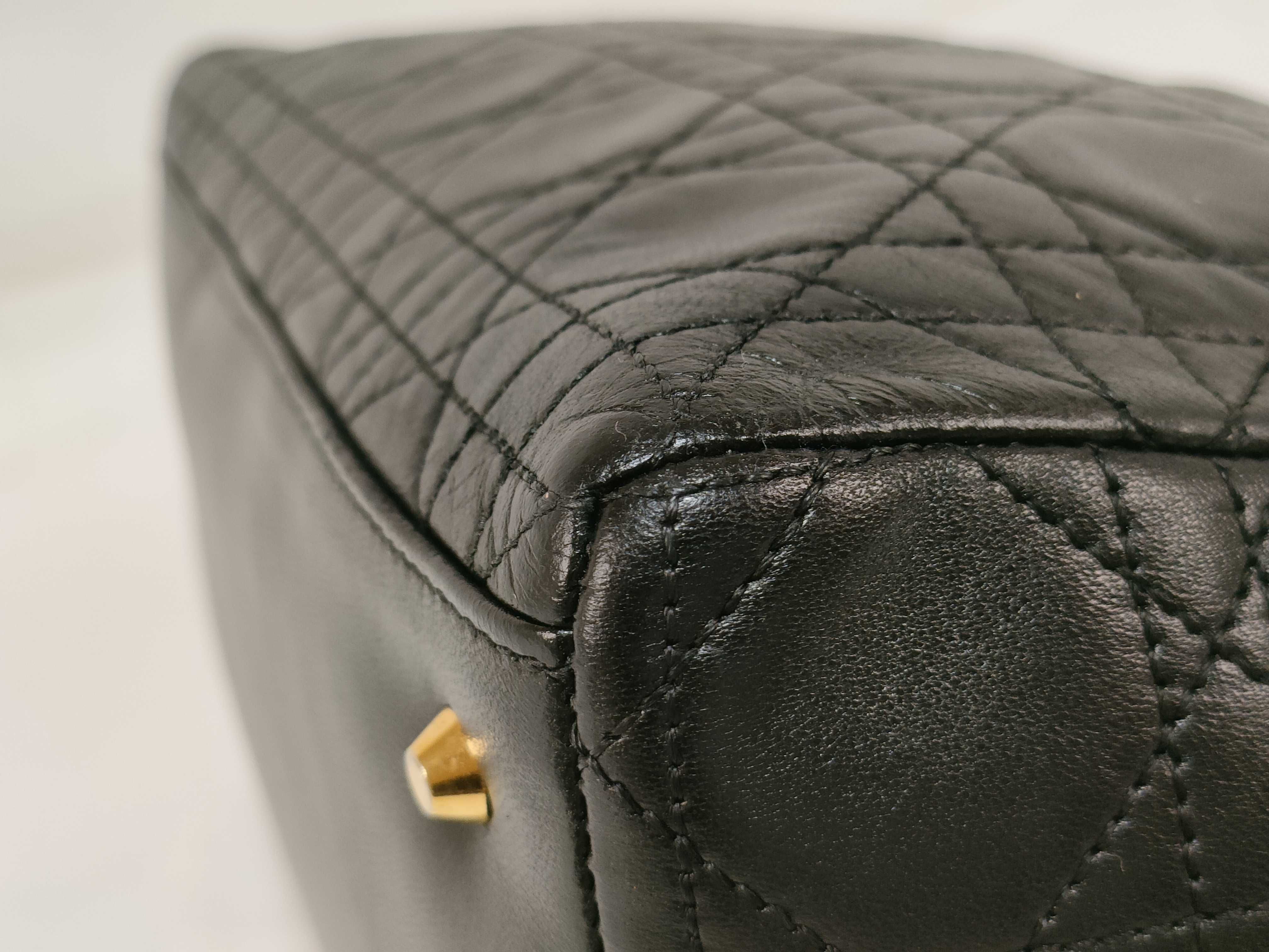 Lady Dior Lambskin Black Handbag — view 6