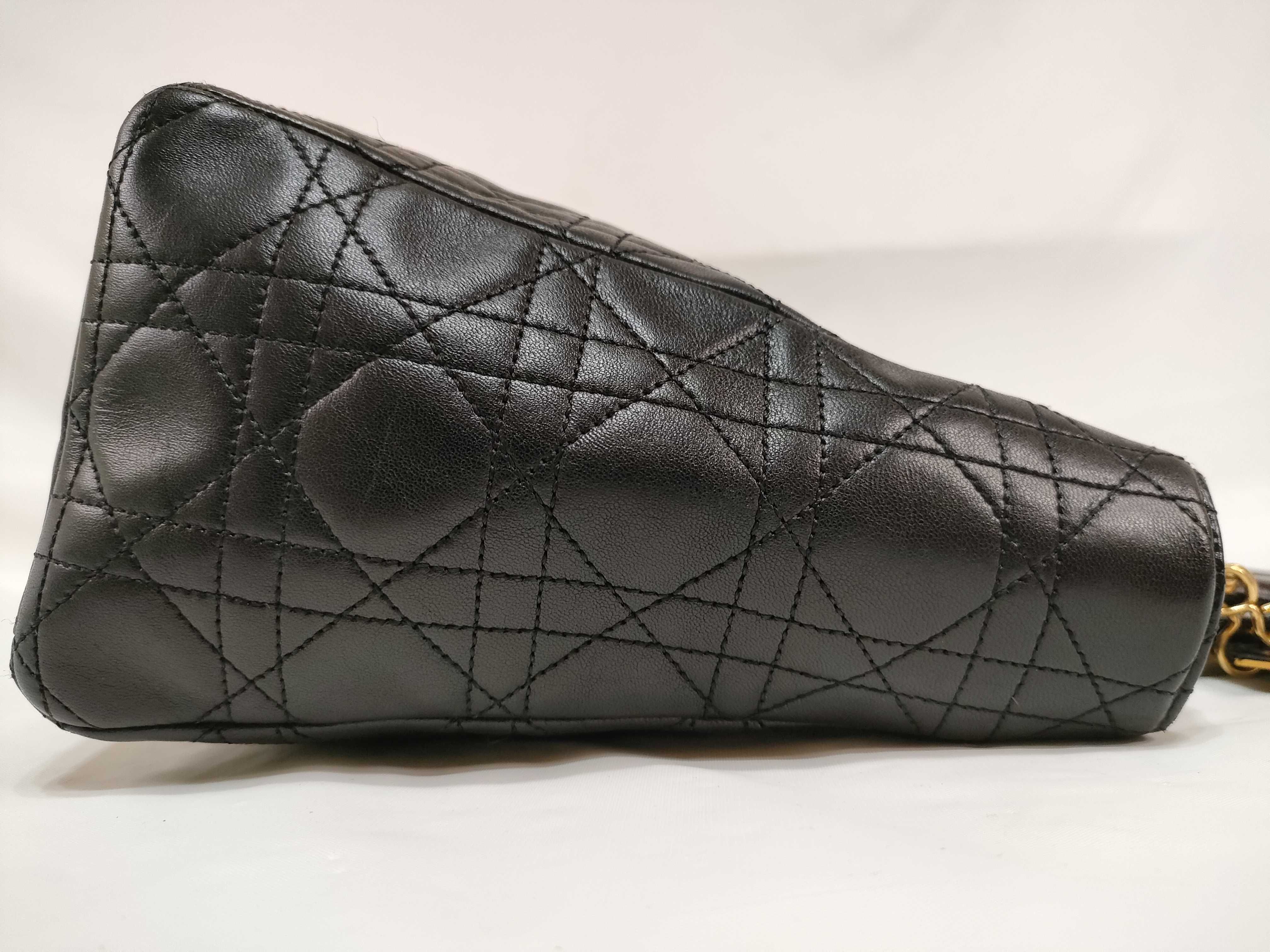 Lady Dior Lambskin Black Handbag — view 7