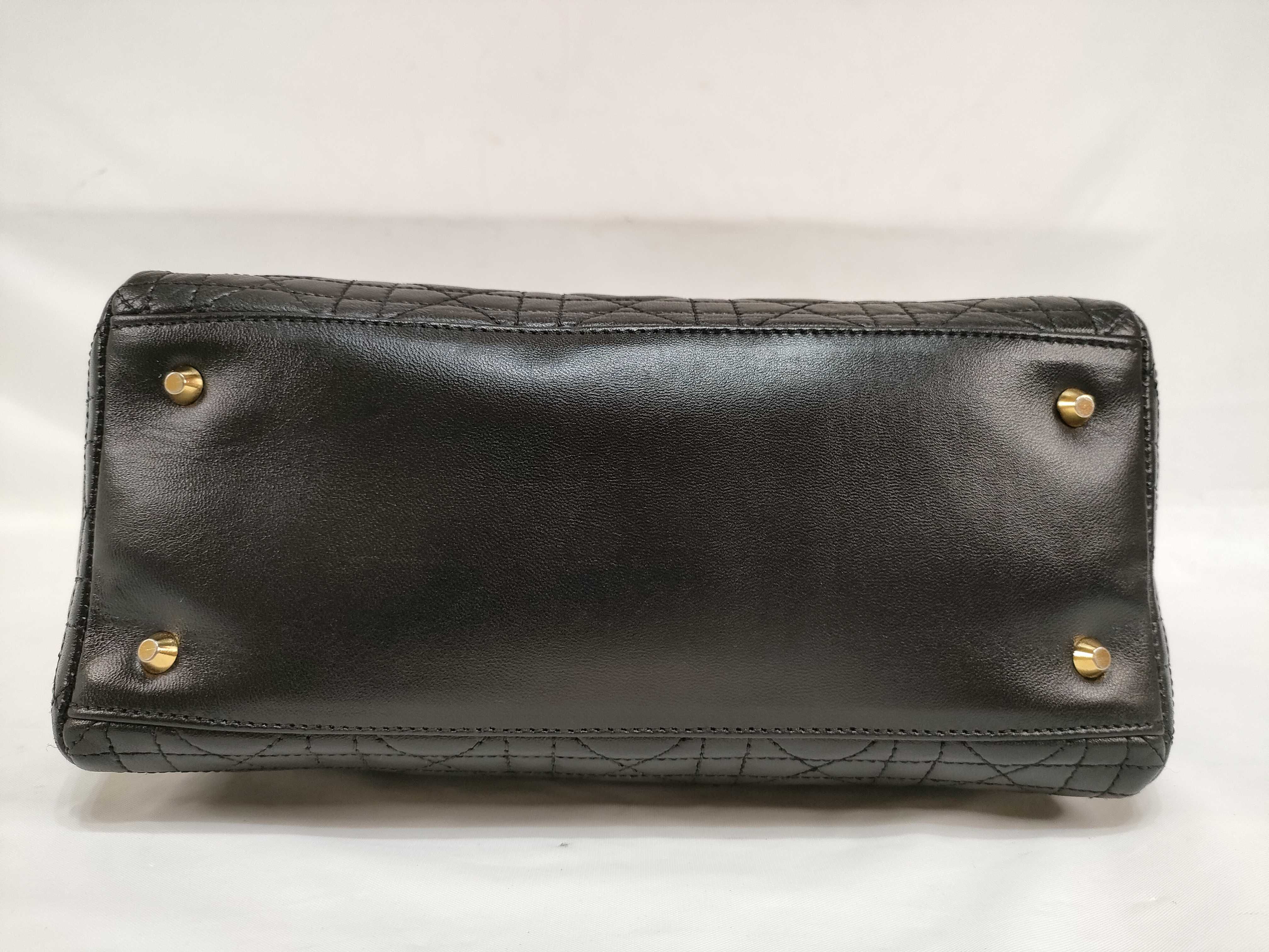 Lady Dior Lambskin Black Handbag — view 8