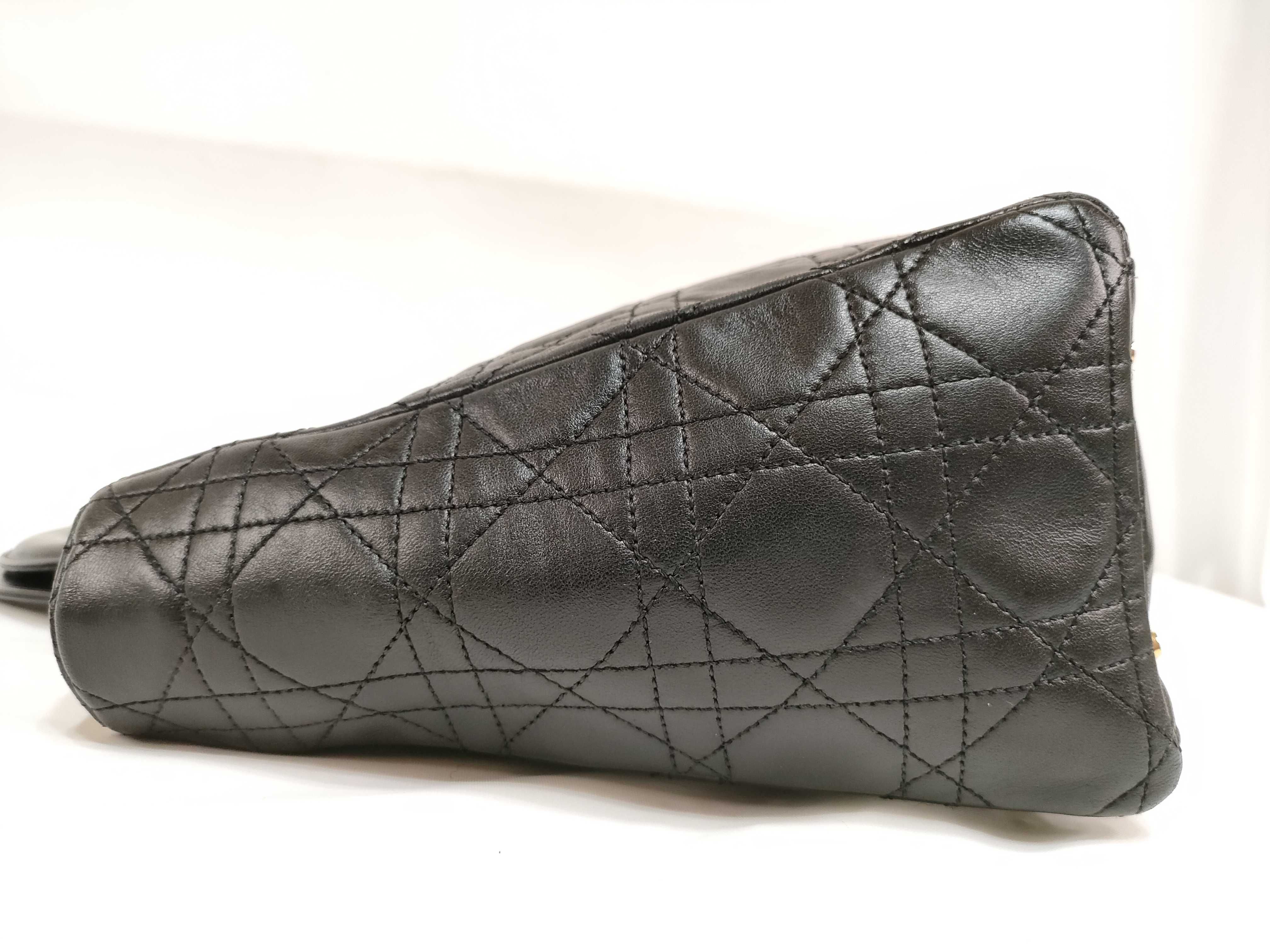 Lady Dior Lambskin Black Handbag — view 9