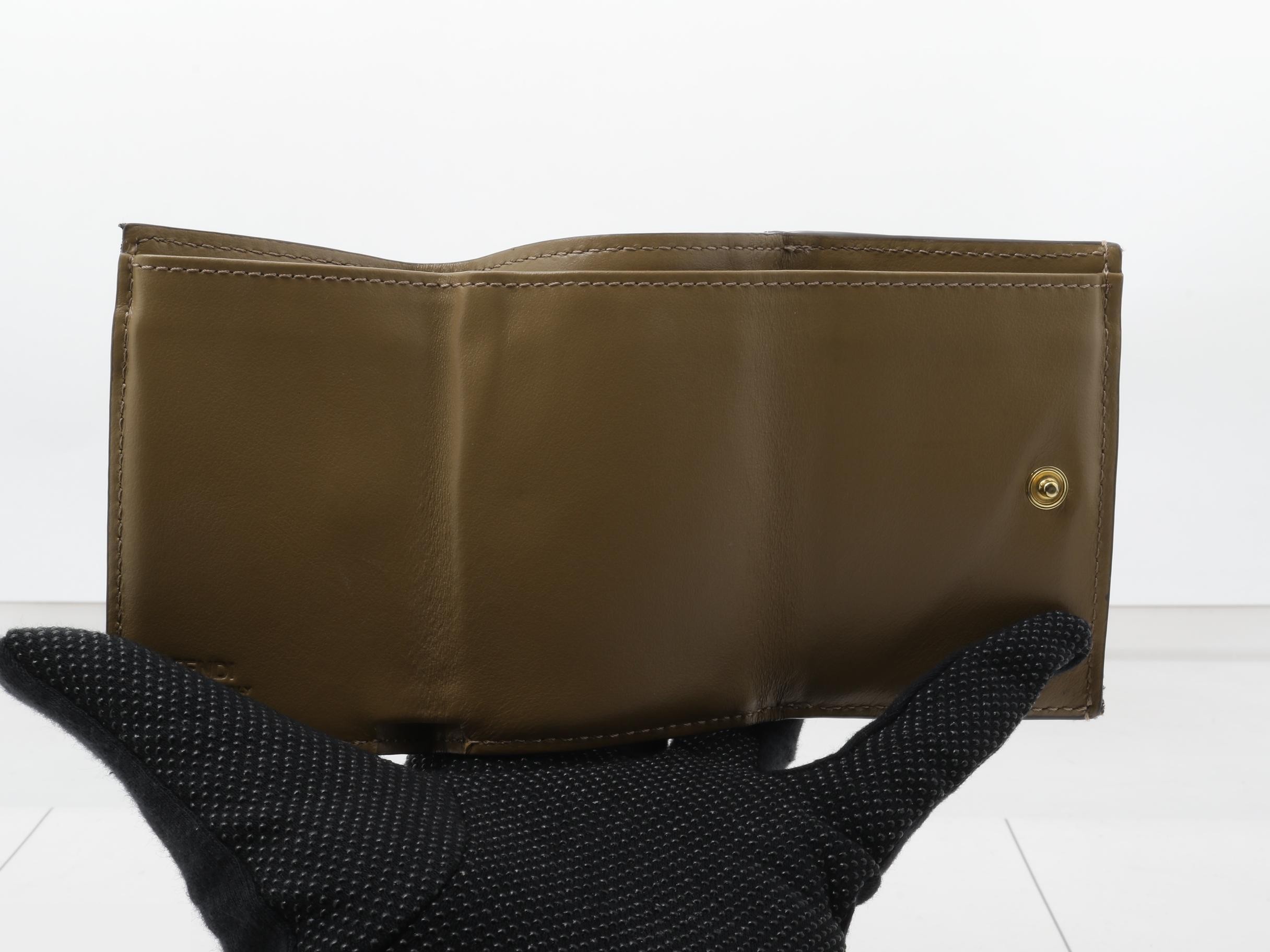 Zucca bi-fold wallet, canvas, brown — view 4