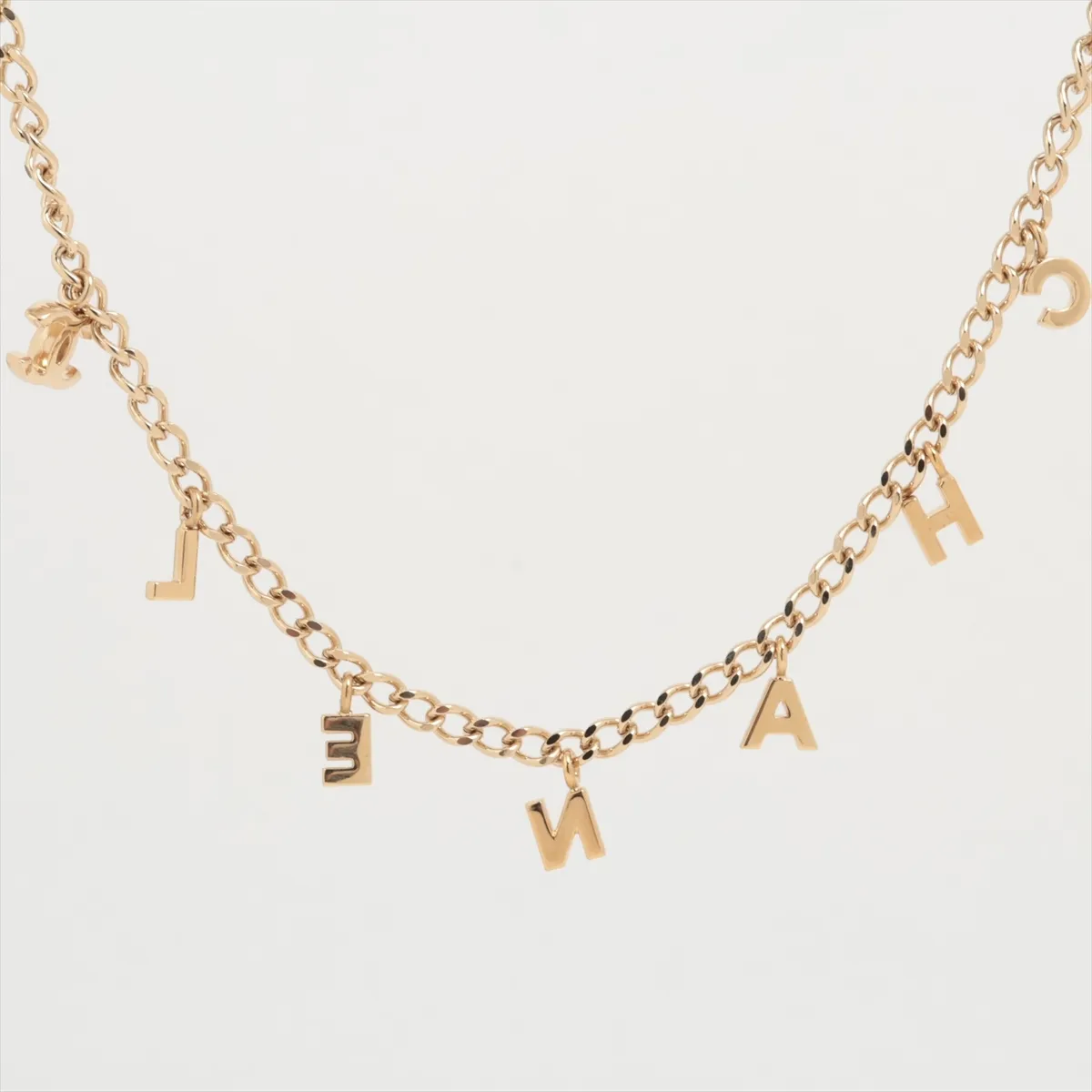 Coco Mark Logo Necklace 02A, GP Gold, — view 2