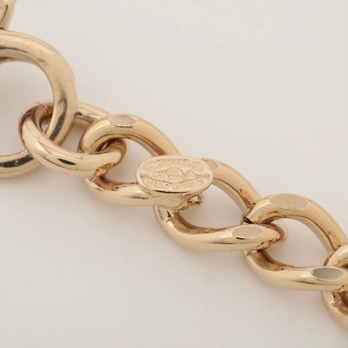 Coco Mark Logo Necklace 02A, GP Gold, — view 4