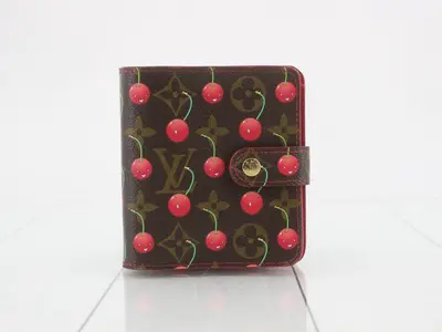 Monogram Cherry, Takashi Murakami, Compact Zip, M95005, CA0025