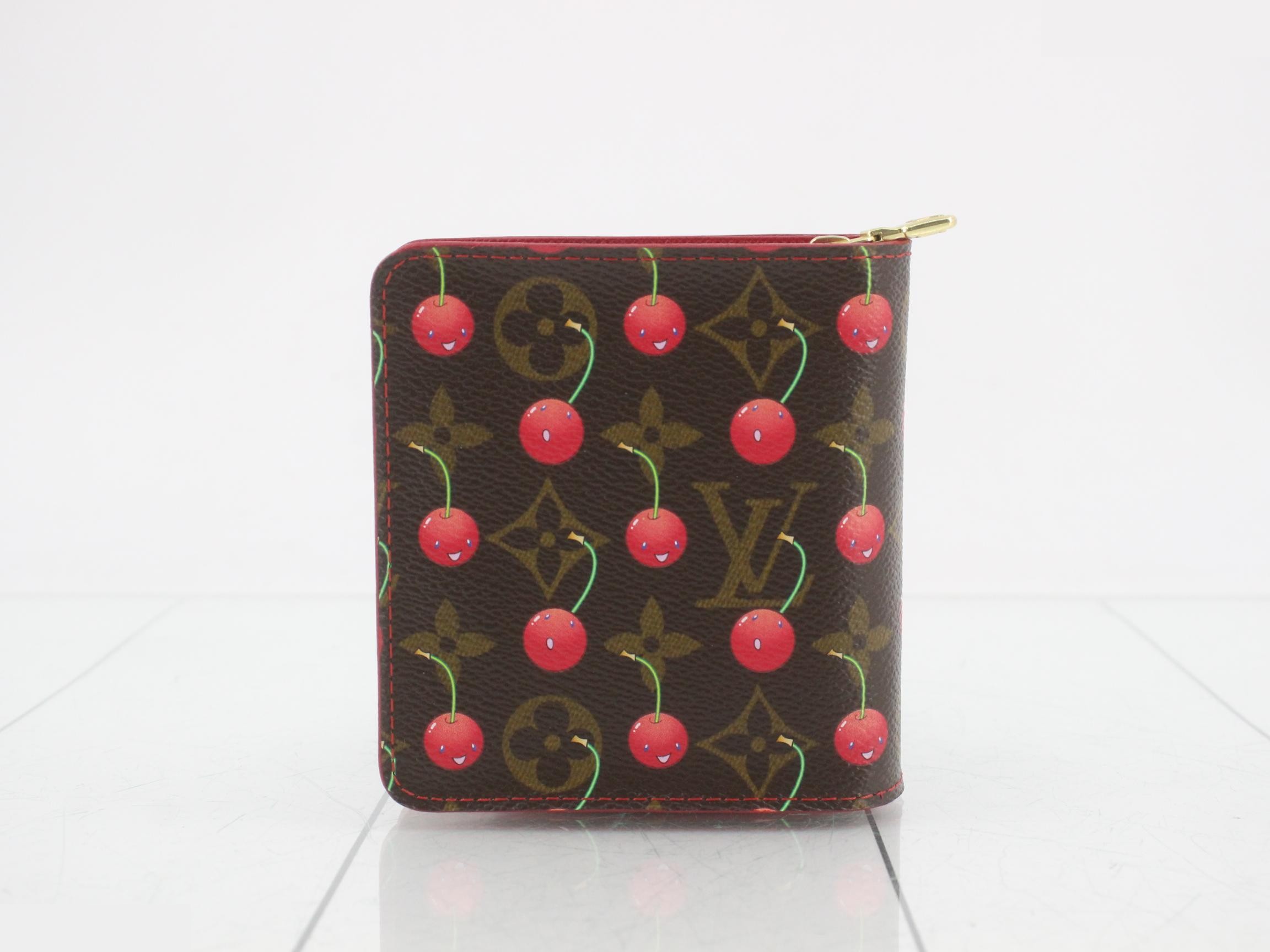 Monogram Cherry, Takashi Murakami, Compact Zip, M95005, CA0025 — view 2