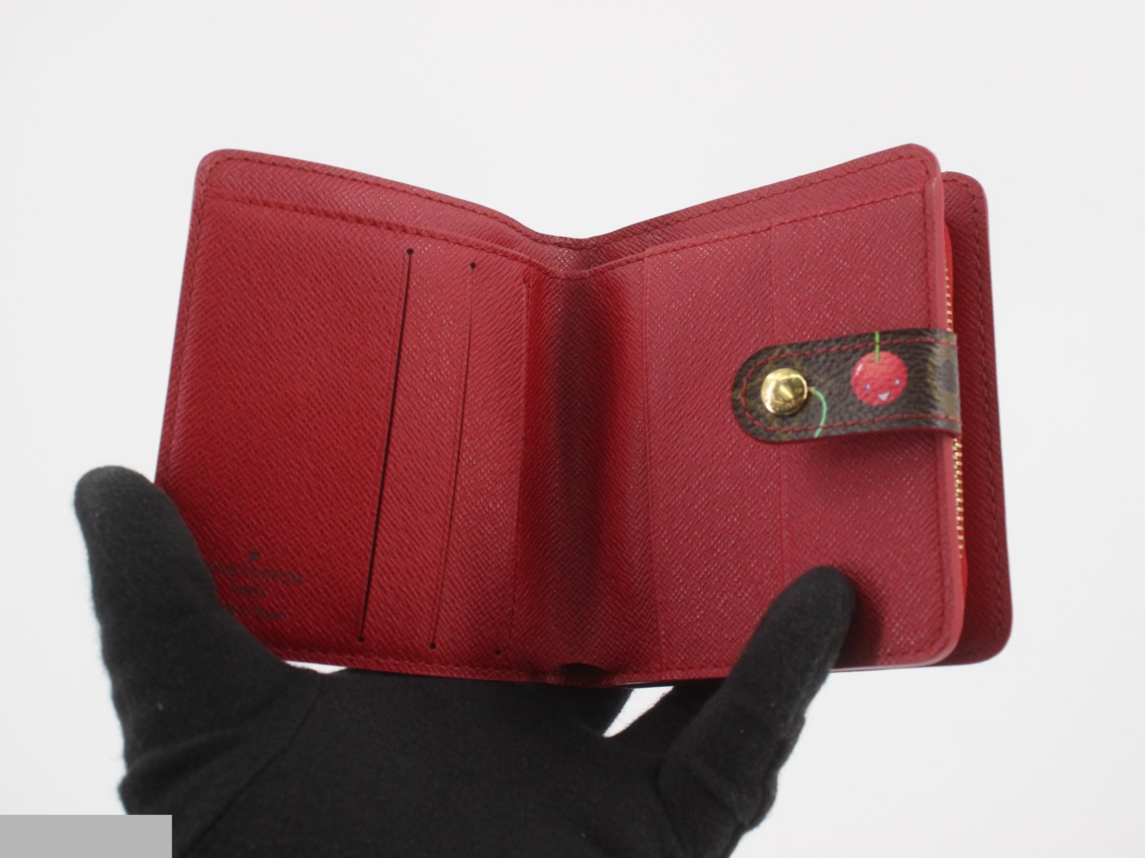 Monogram Cherry, Takashi Murakami, Compact Zip, M95005, CA0025 — view 4