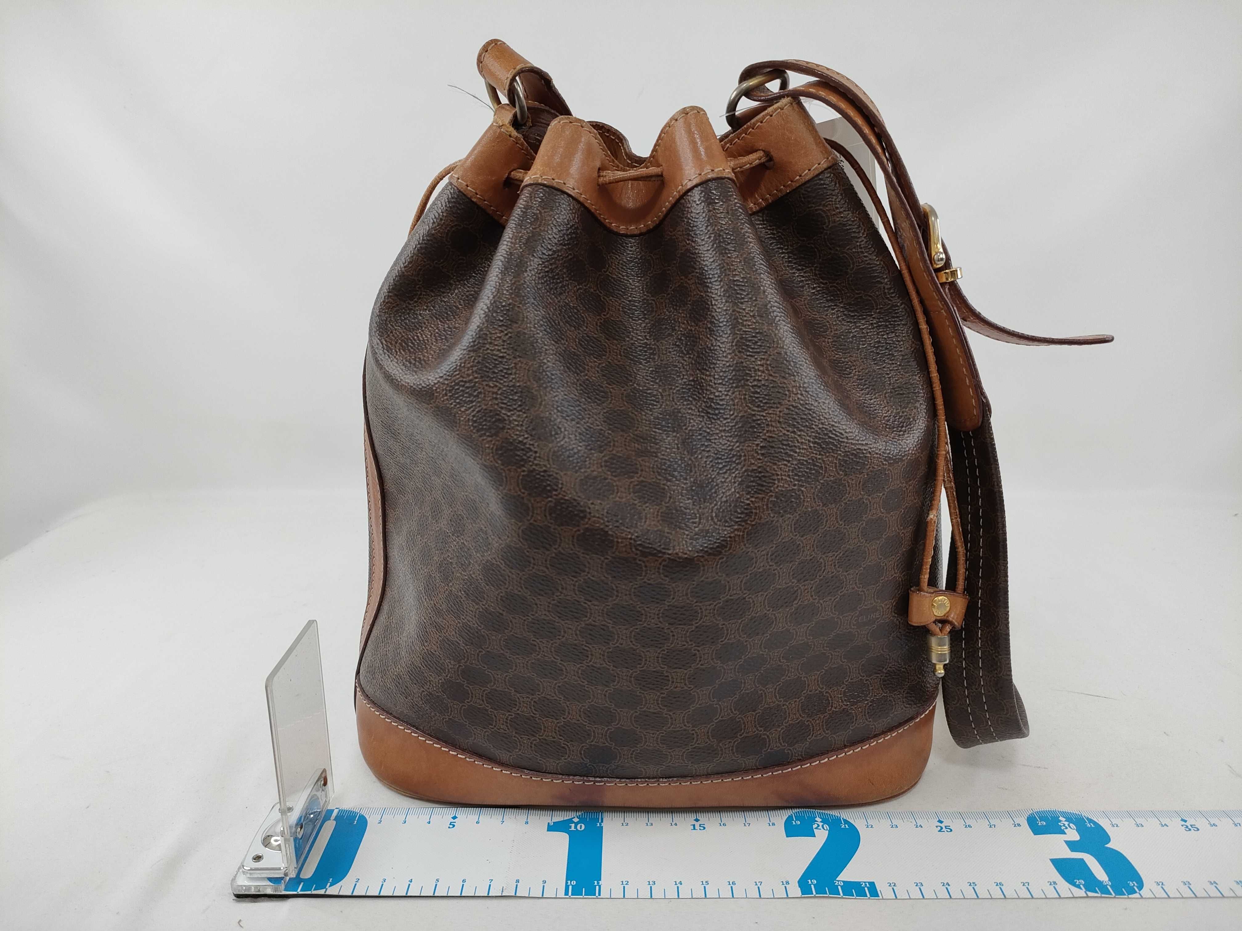 drawstring bucket shoulder bag — view 2
