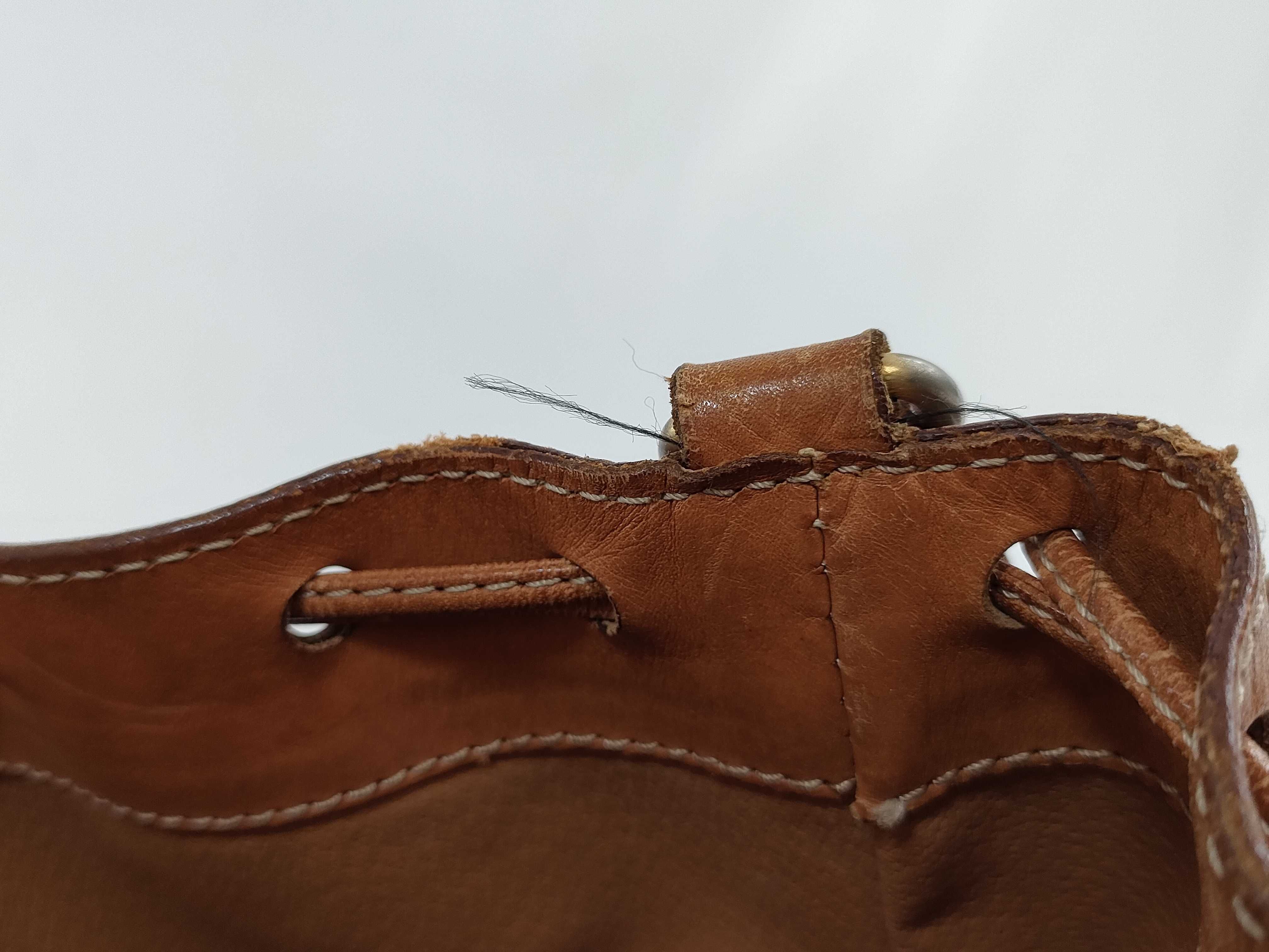 drawstring bucket shoulder bag — view 11